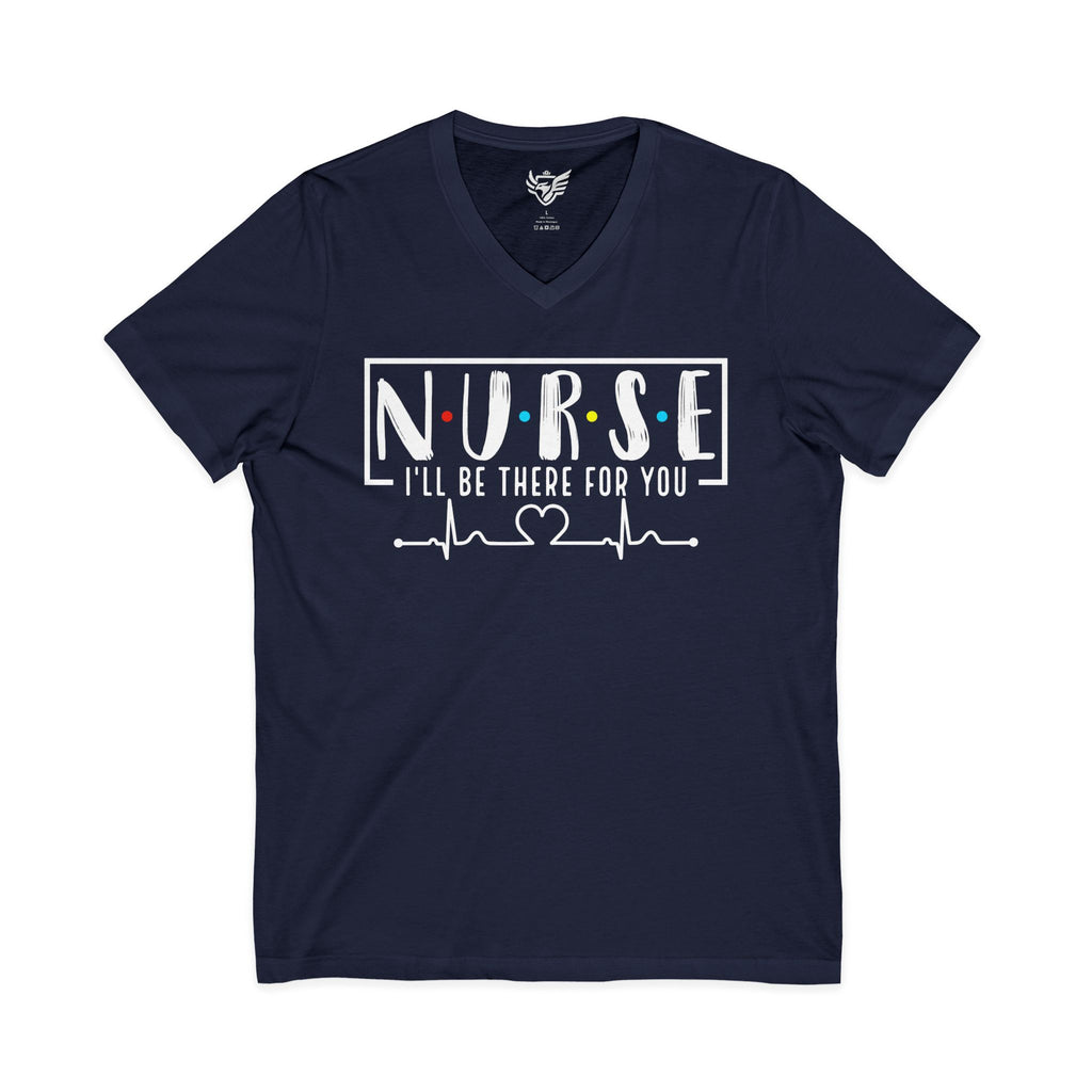 Friend's Theme Nurse Jersey Short Sleeve V-Neck Tee