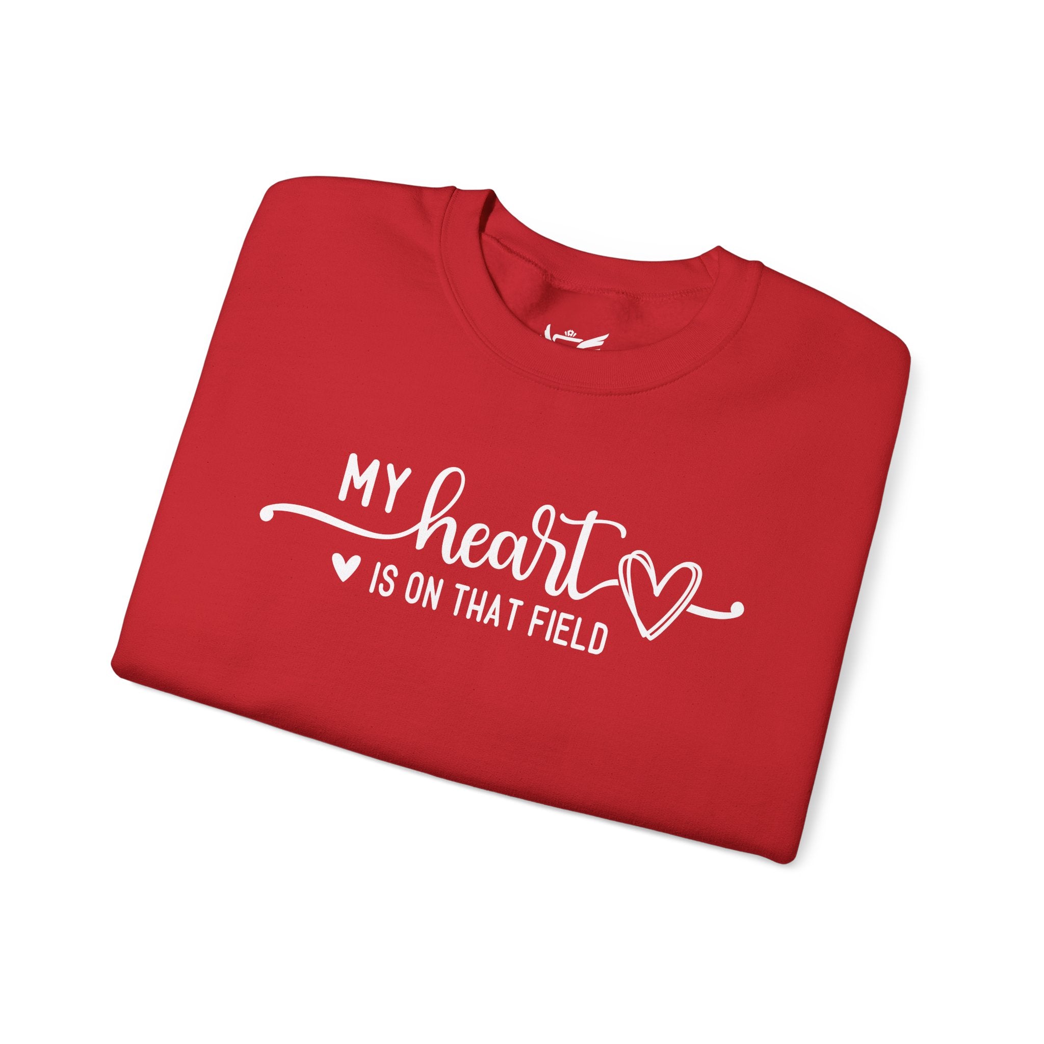 My Heart is on that Field Heavy Blend™ Crewneck Sweatshirt