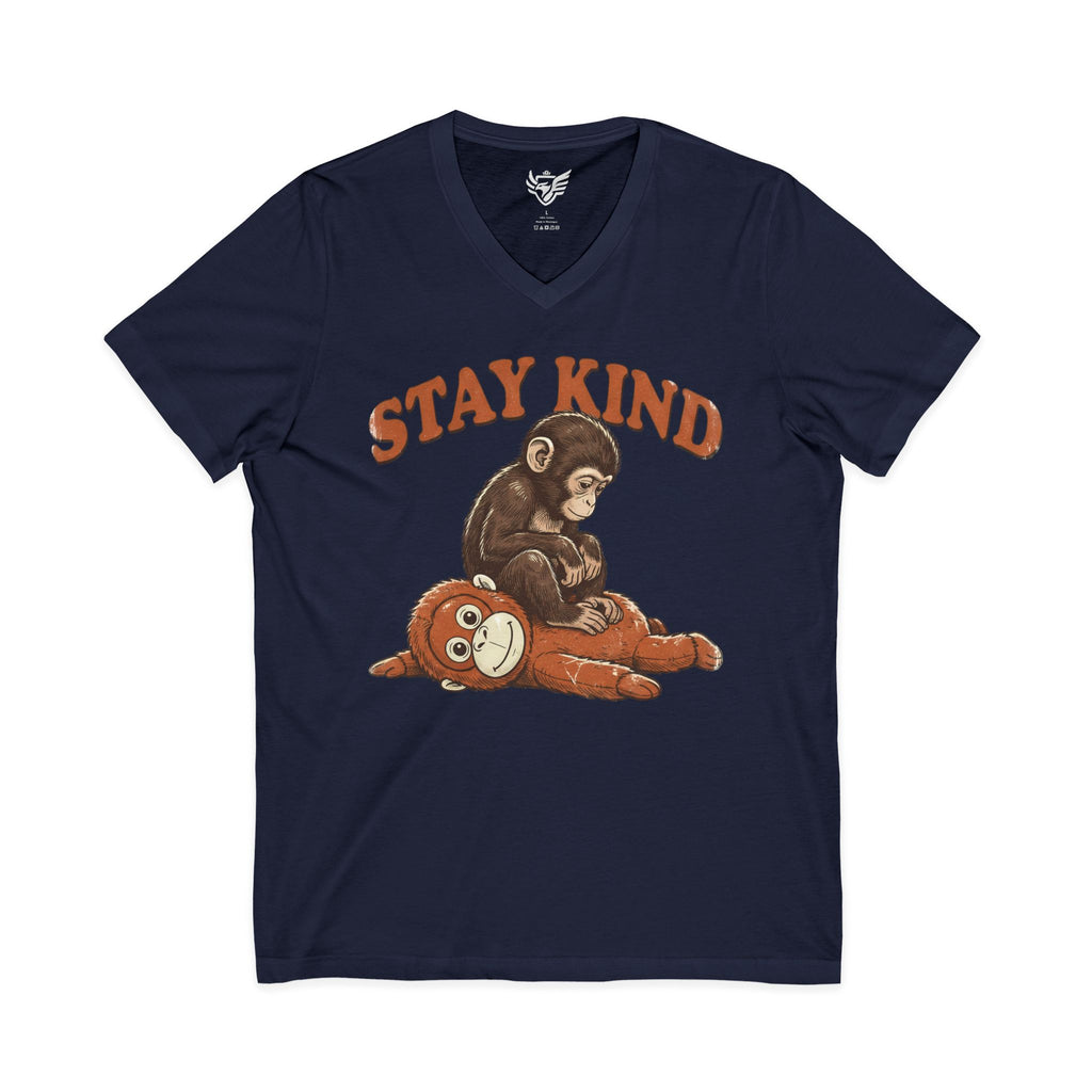 Stay Kind Jersey Short Sleeve V-Neck Tee