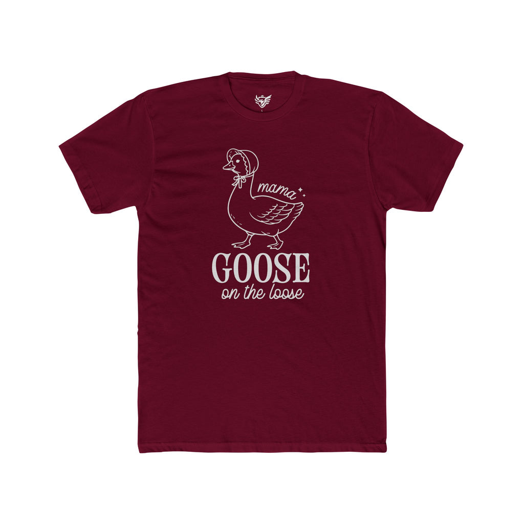 Mama Goose On The Loose Cotton Crew Tee