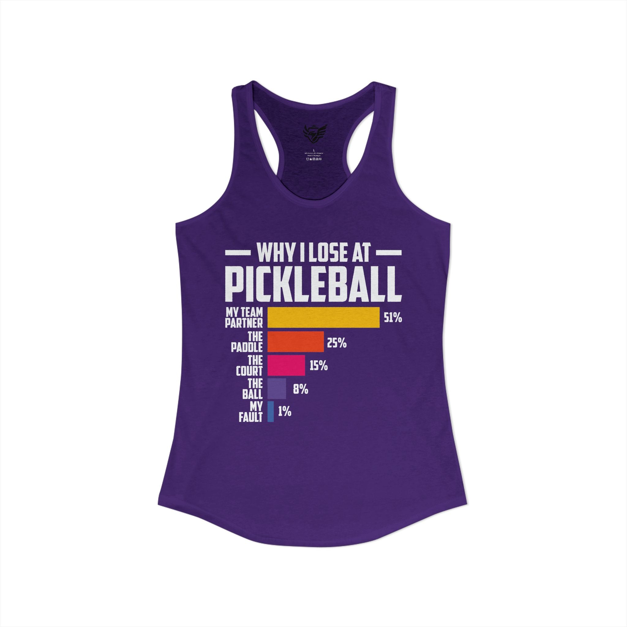 Why I Lose At Pickleball Ideal Racerback Tank