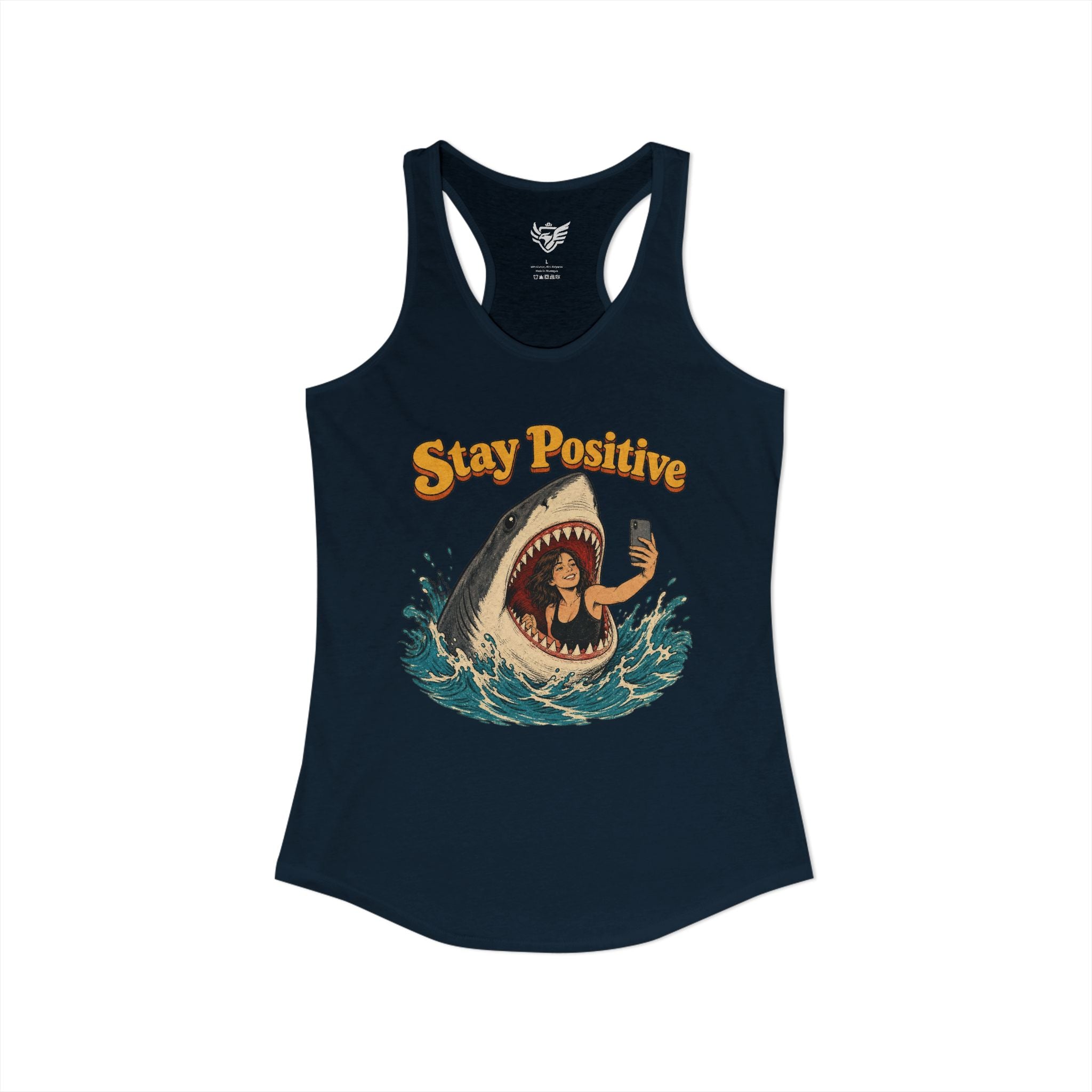 Stay Positive Ideal Racerback Tank