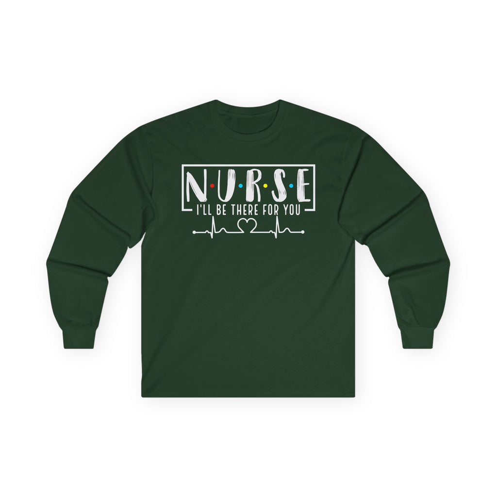 Friends Theme Nurse Cotton Long Sleeve Tee