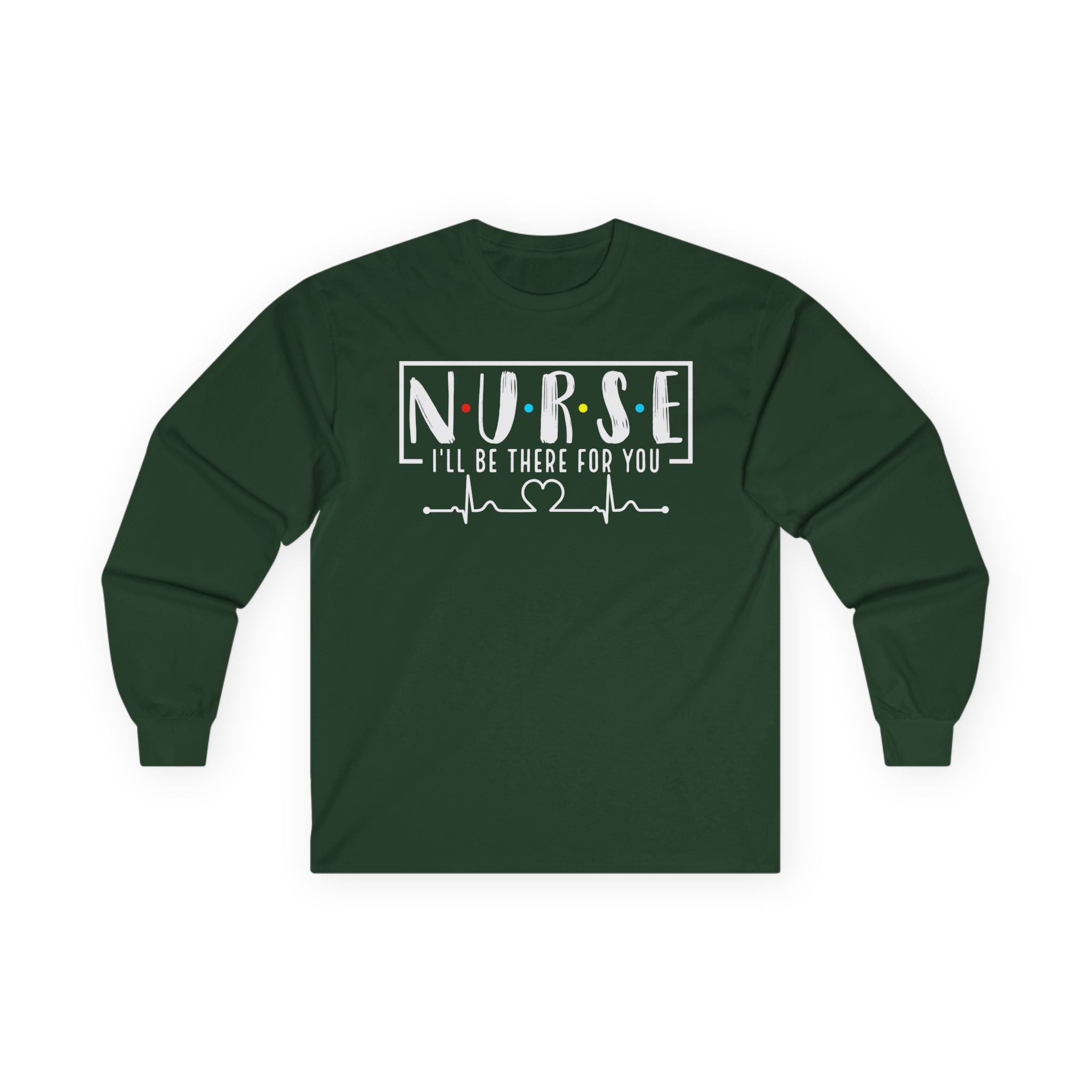 Friends Theme Nurse Cotton Long Sleeve Tee