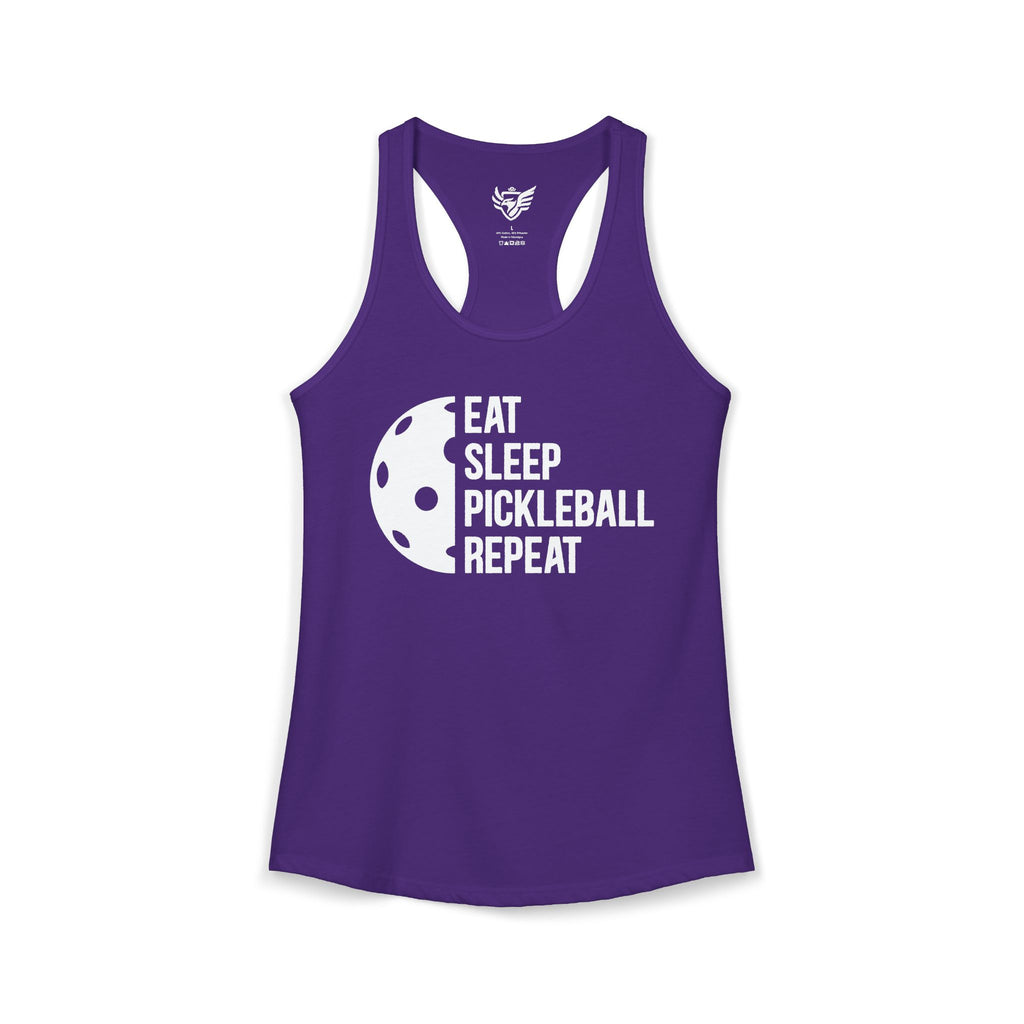 Eat Sleep Pickleball Ideal Racerback Tank
