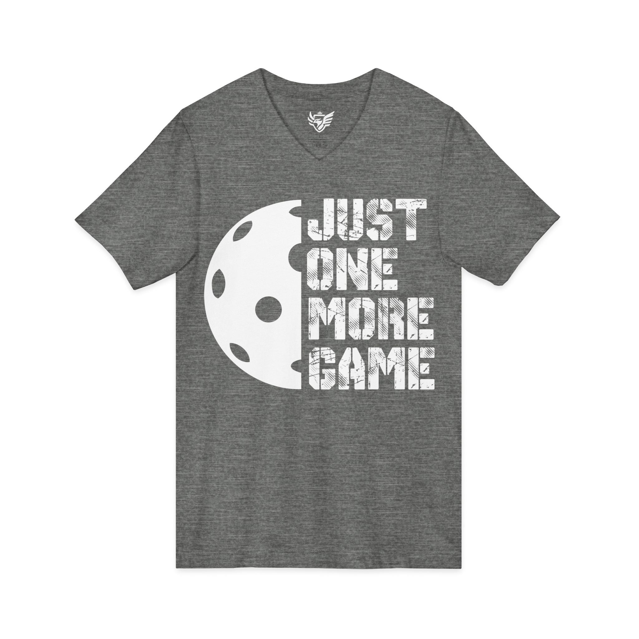 Just One More Game Jersey Short Sleeve V-Neck Tee