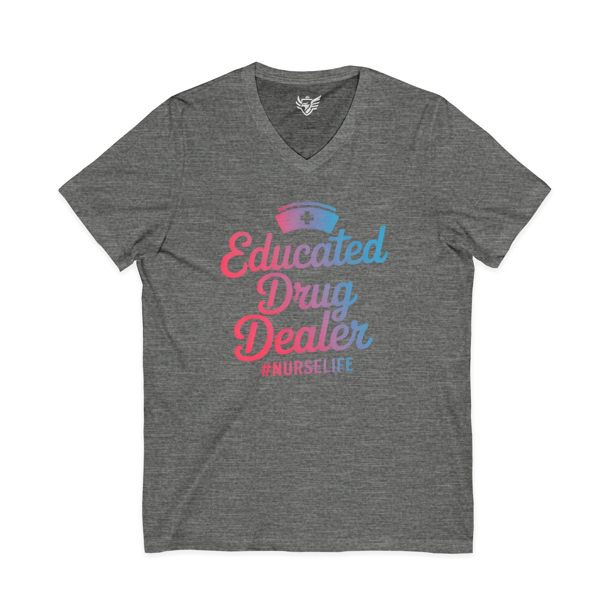 Educated Jersey Short Sleeve V-Neck Tee