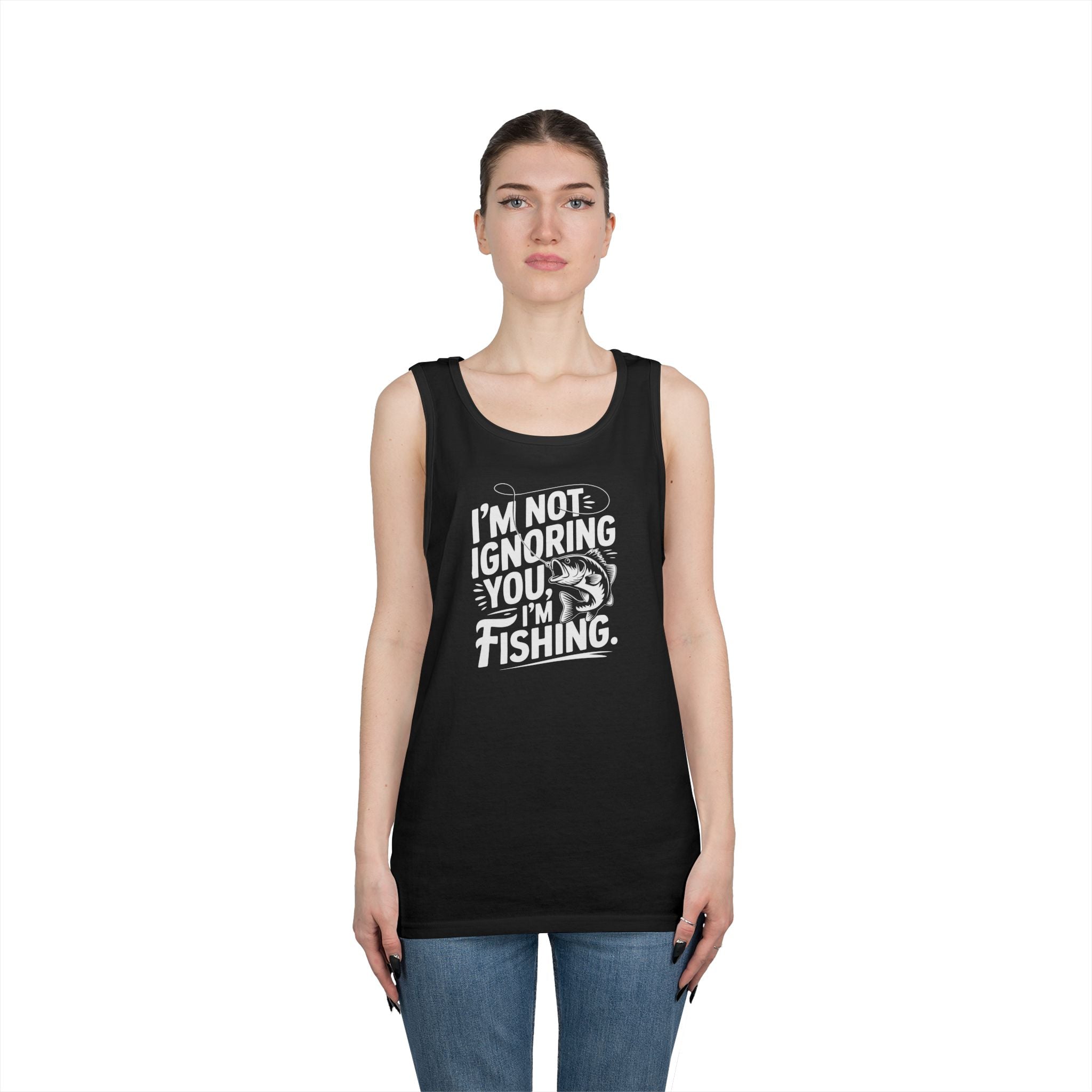 I'm Not Ignoring You Heavy Cotton Tank Top