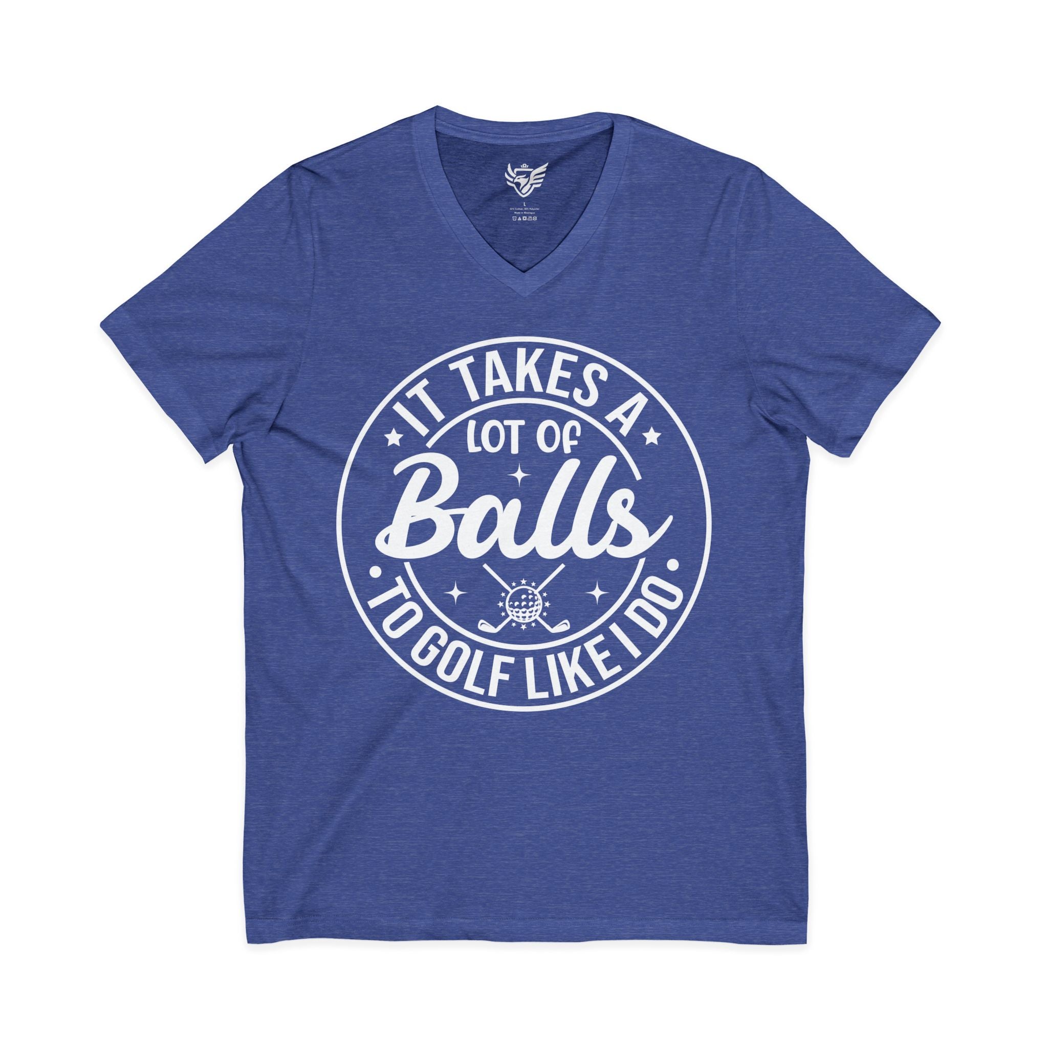 Golf Like I Do Jersey Short Sleeve V-Neck Tee