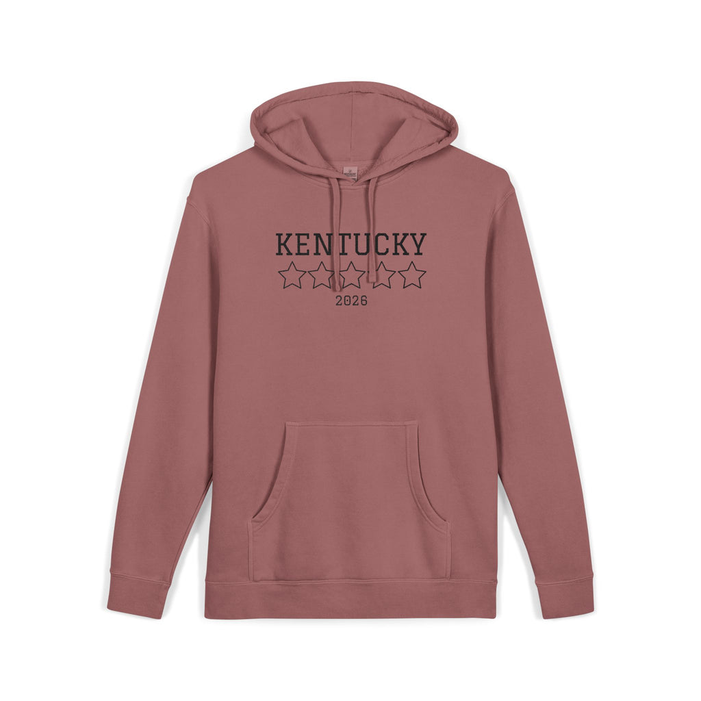 Unisex Embroidered KY Pigment-Dyed Hoodie