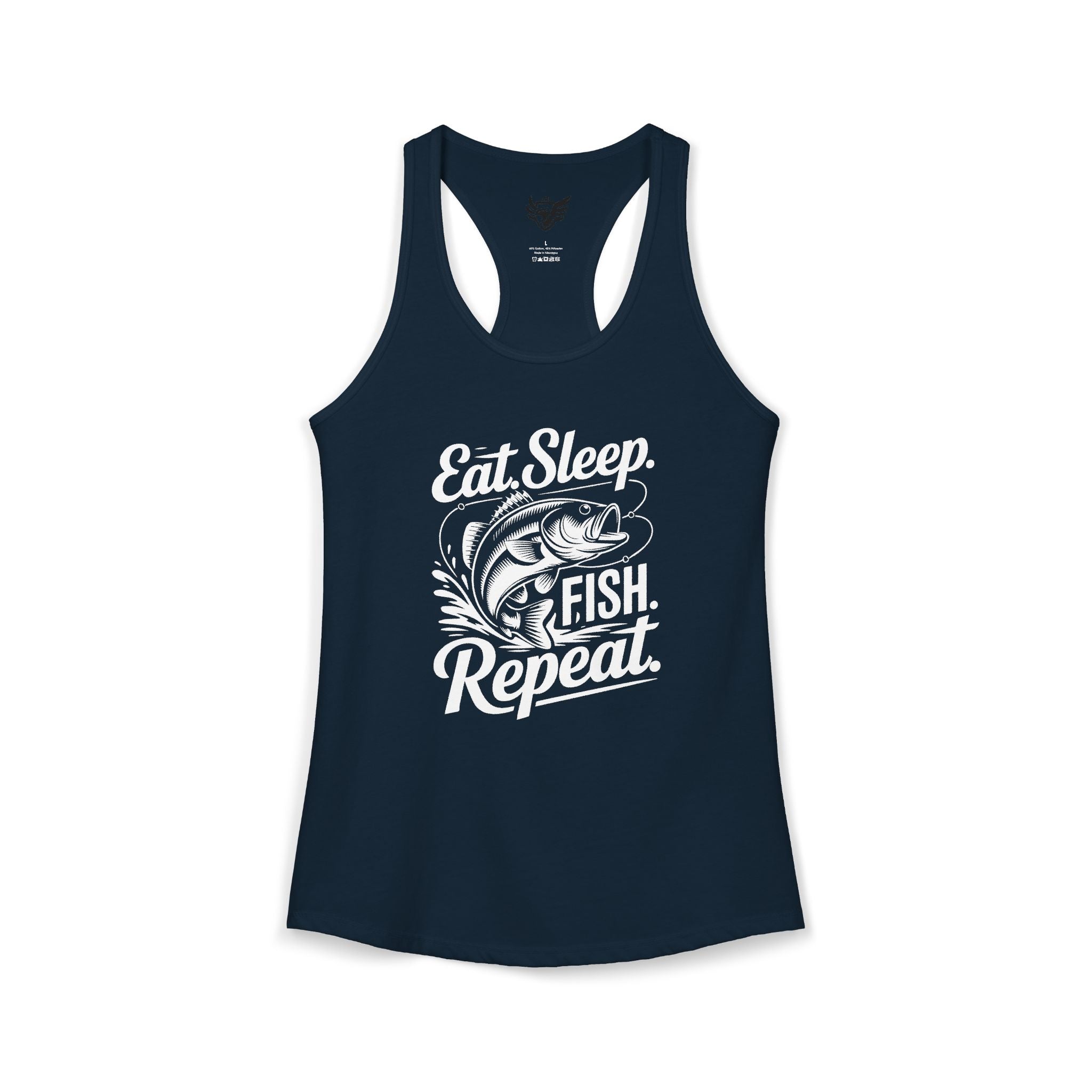 Eat Sleep Fish Repeat Ideal Racerback Tank