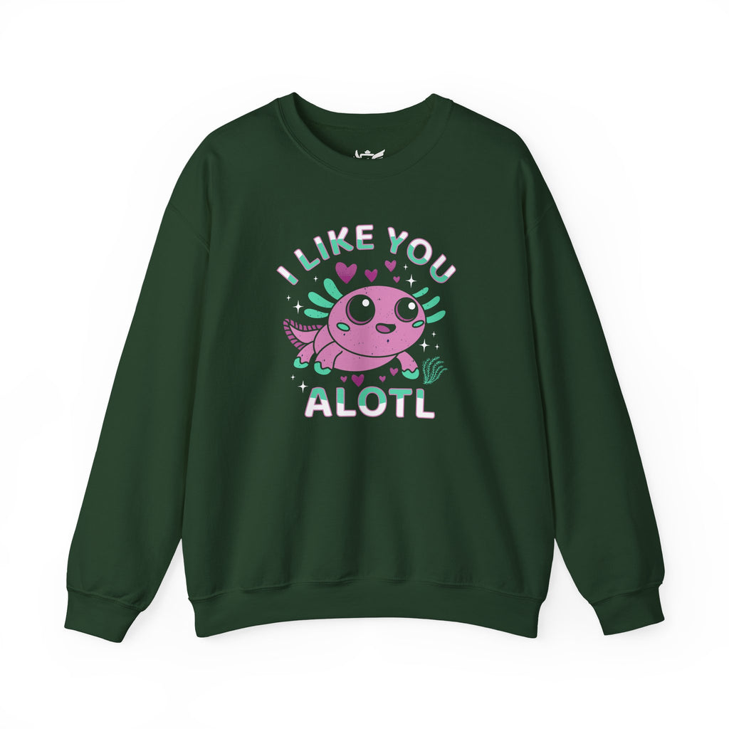 I Like You Alotl Heavy Blend™ Crewneck Sweatshirt