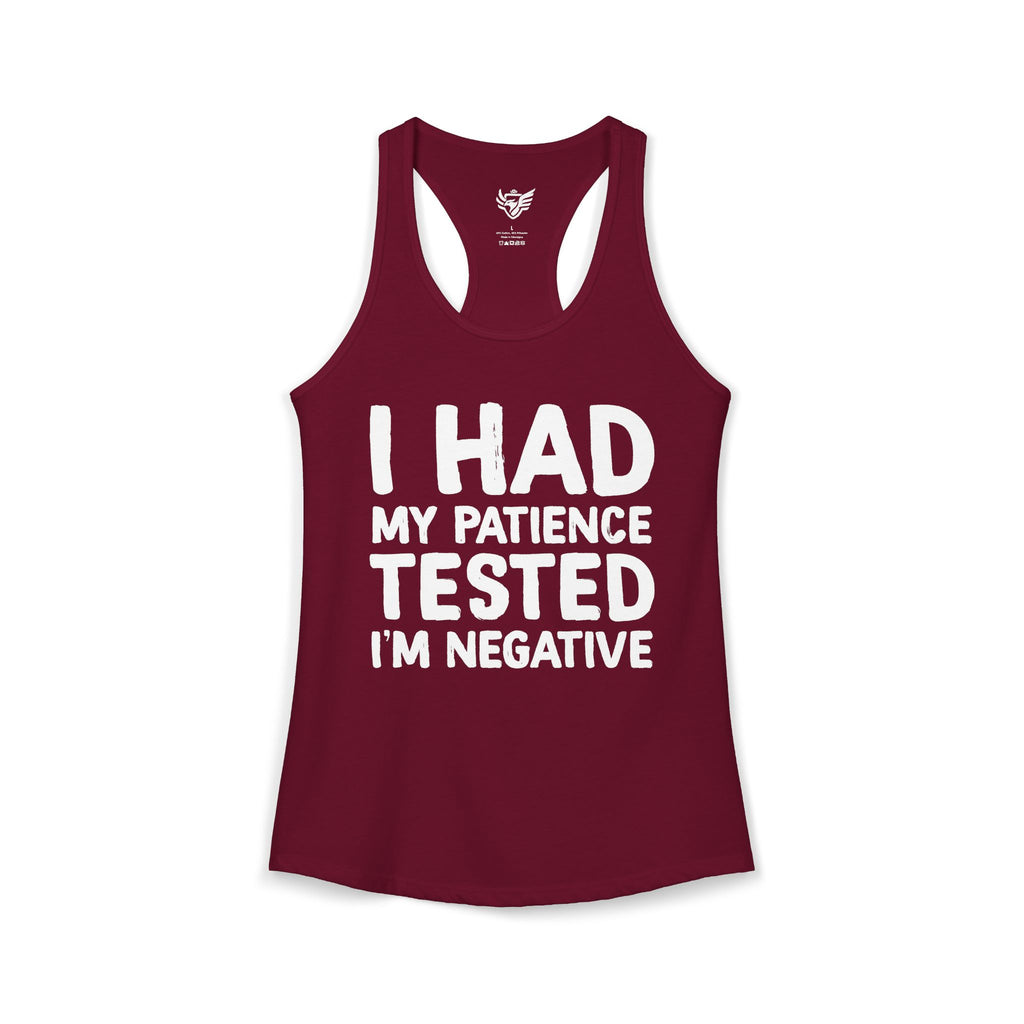 Negative For Patience Ideal Racerback Tank