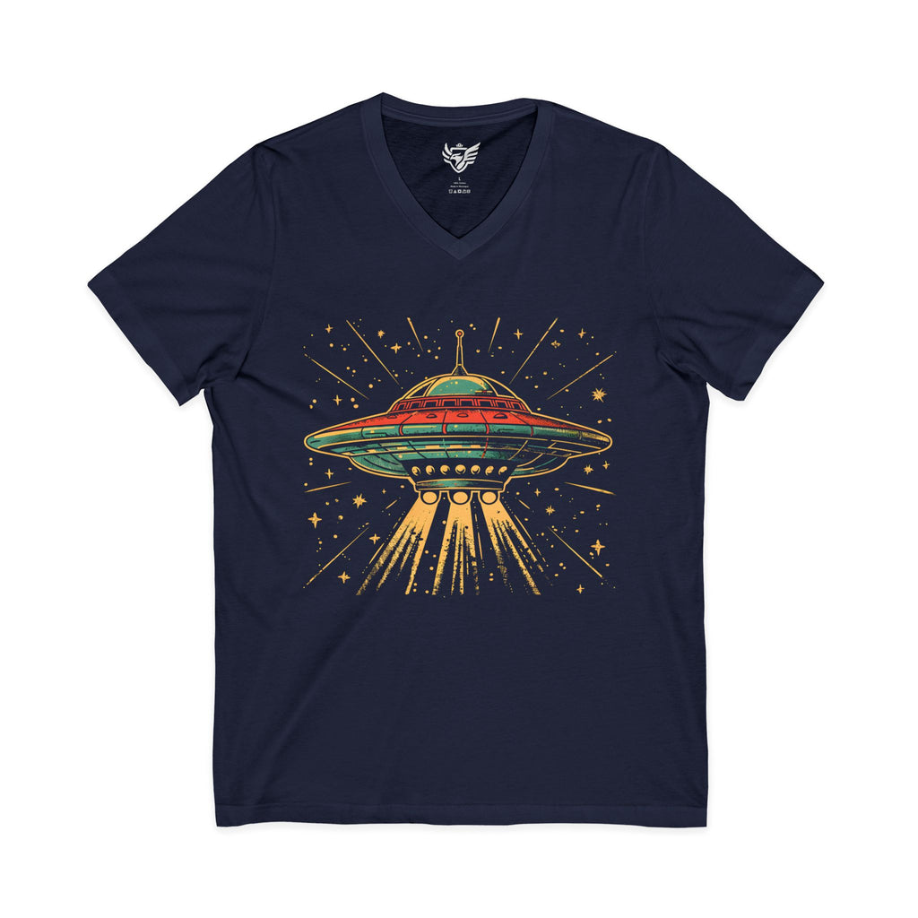 UFO Jersey Short Sleeve V-Neck Tee