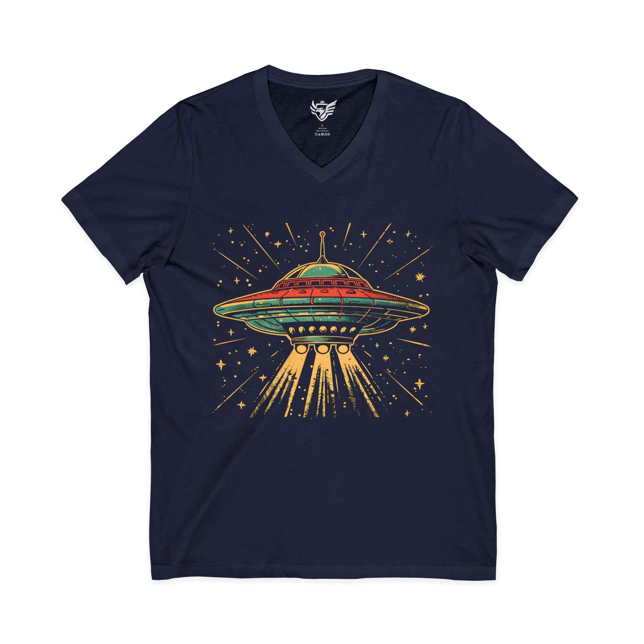 UFO Jersey Short Sleeve V-Neck Tee
