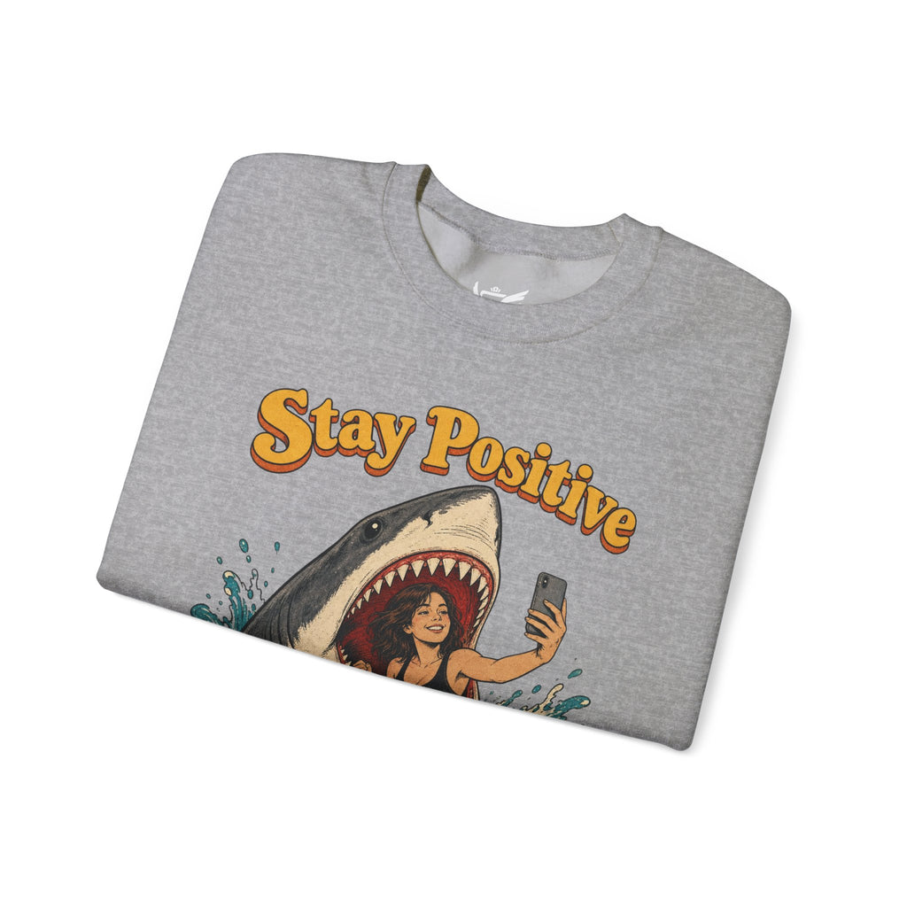 Stay Positive Heavy Blend™ Crewneck Sweatshirt