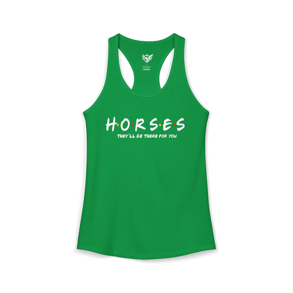 Horses, Friends Theme Ideal Racerback Tank