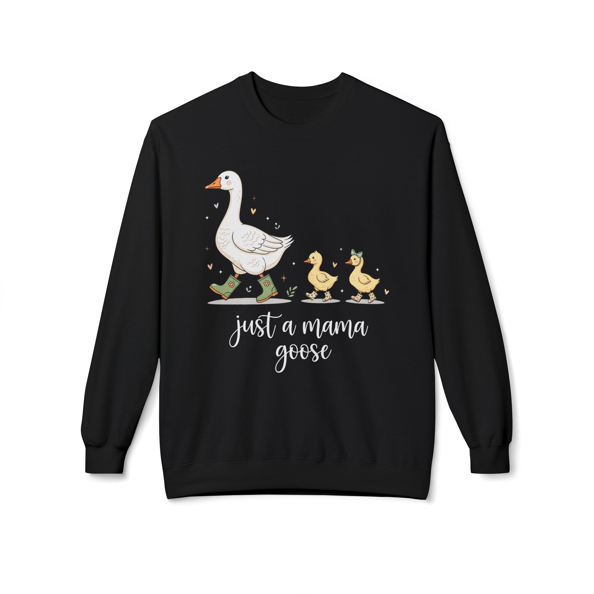 Just a Mama Goose Midweight Softstyle Fleece Crewneck Sweatshirt