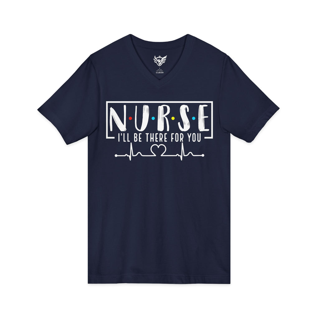 Friend's Theme Nurse Jersey Short Sleeve V-Neck Tee