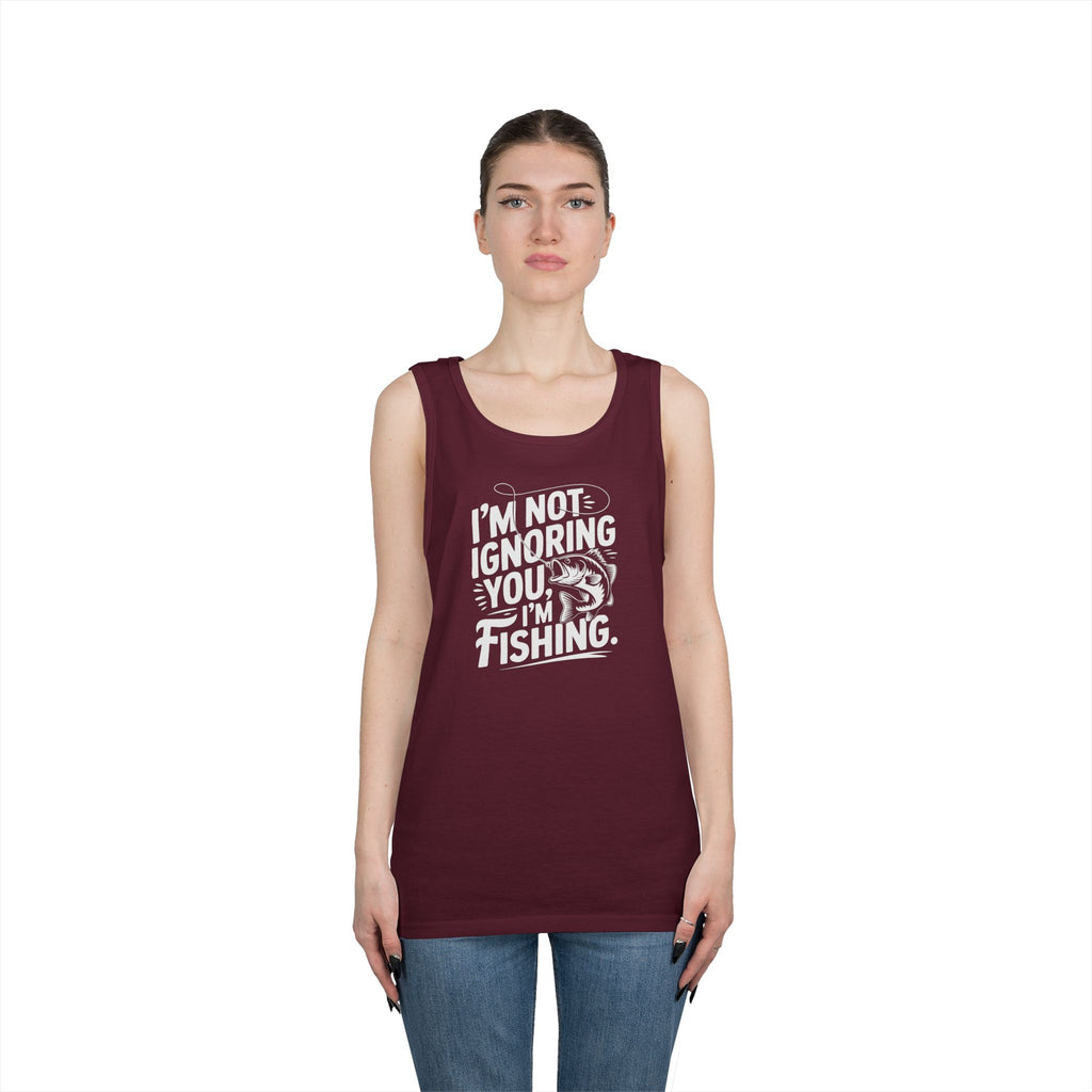 I'm Not Ignoring You Heavy Cotton Tank Top