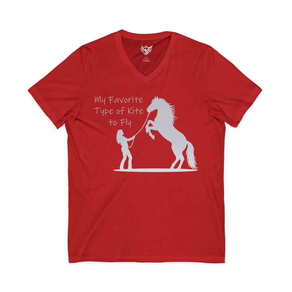 My Favorite Type of Kite Jersey Short Sleeve V-Neck Tee