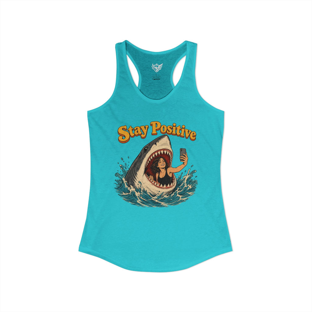 Stay Positive Ideal Racerback Tank