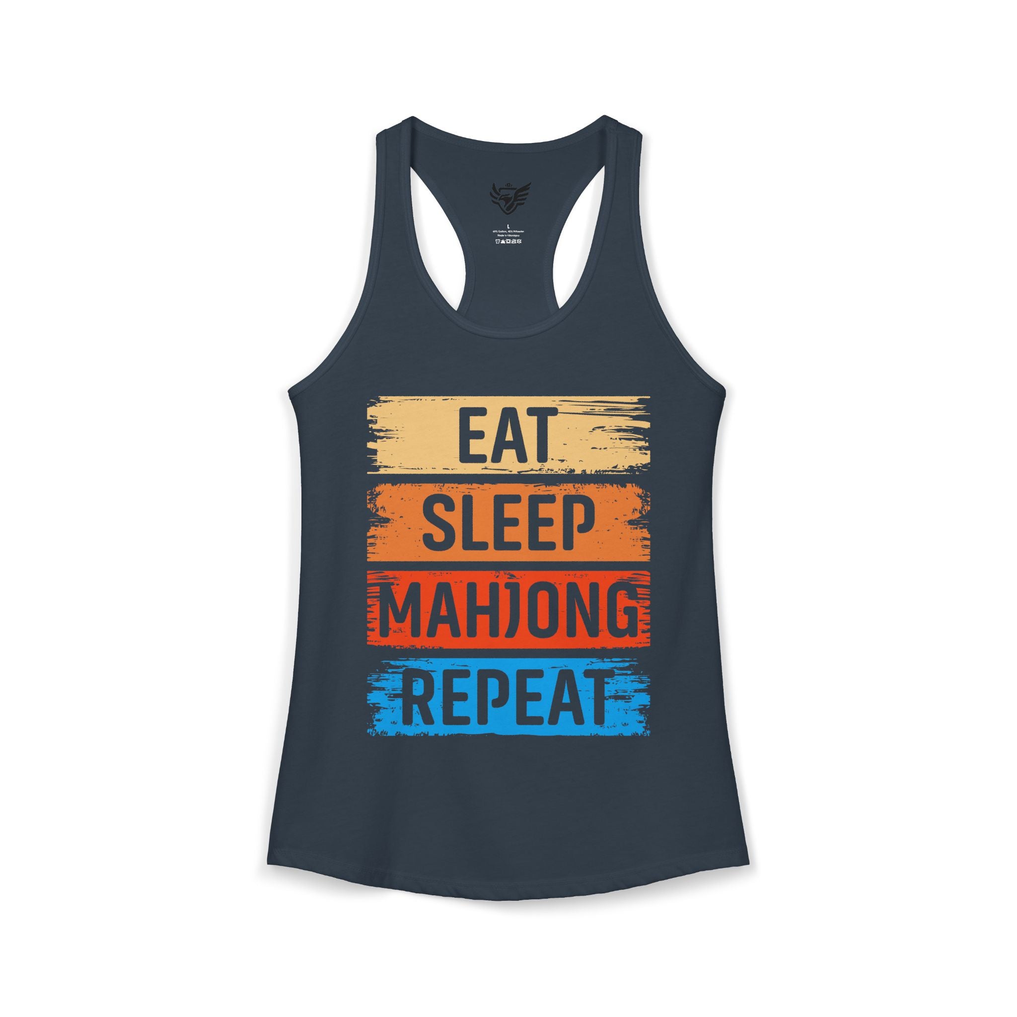 Eat Sleep Mahjong Repeat Ideal Racerback Tank
