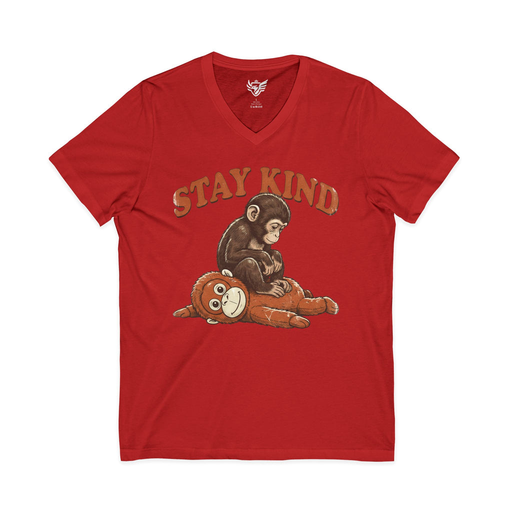 Stay Kind Jersey Short Sleeve V-Neck Tee