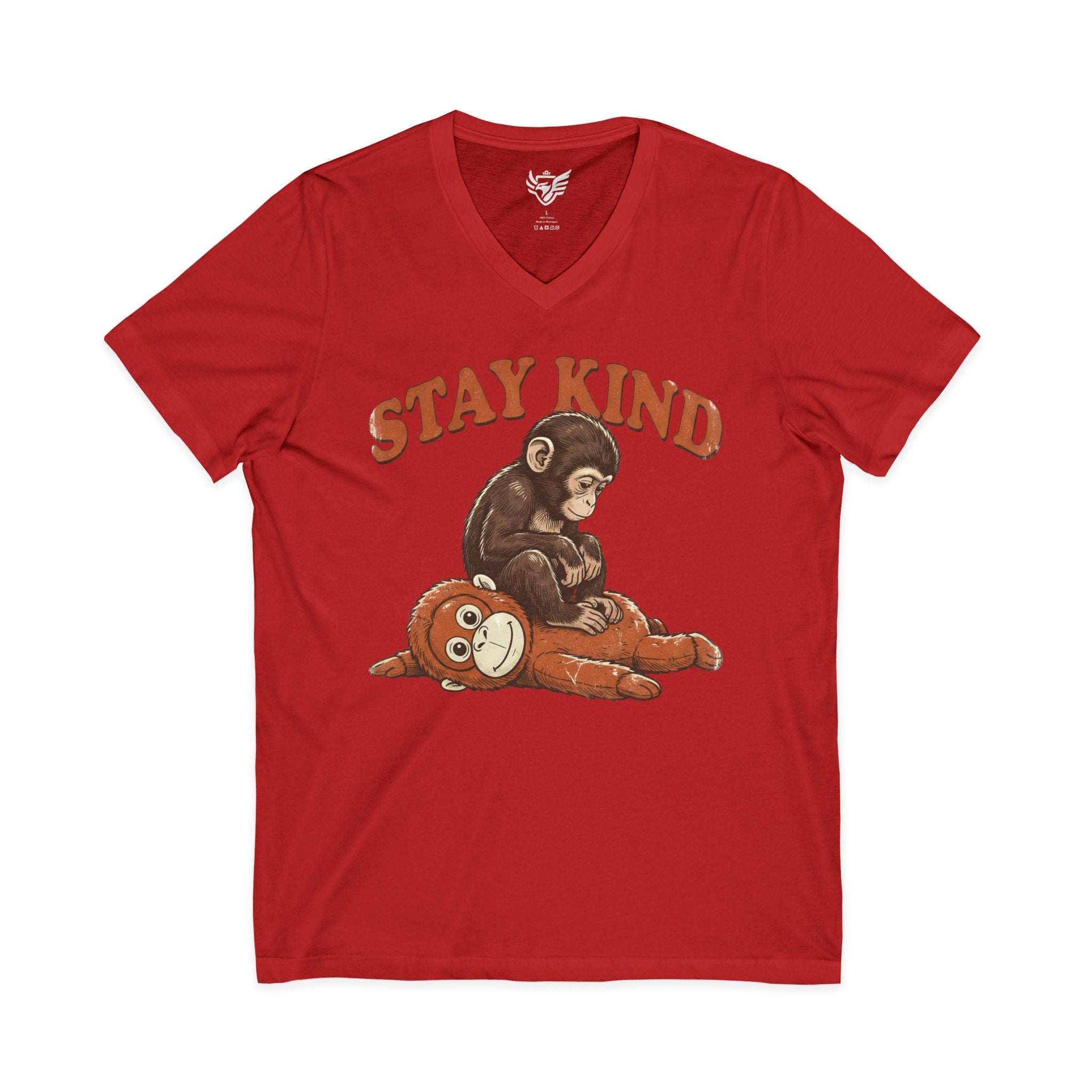 Stay Kind Jersey Short Sleeve V-Neck Tee