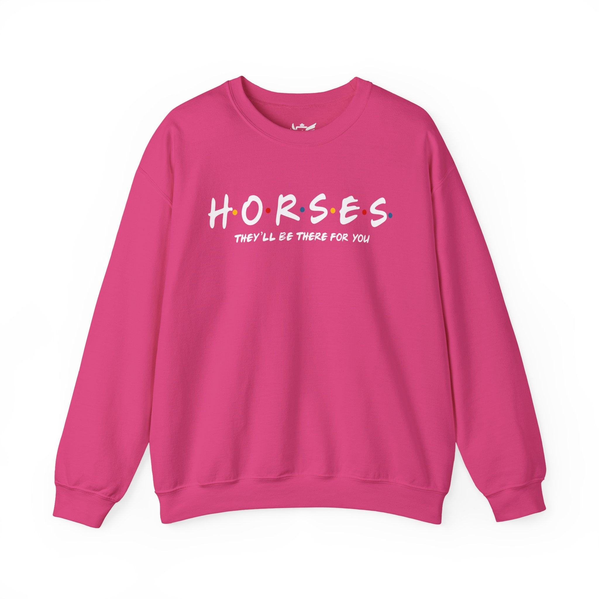 Horses, Friends Theme Heavy Blend™ Crewneck Sweatshirt