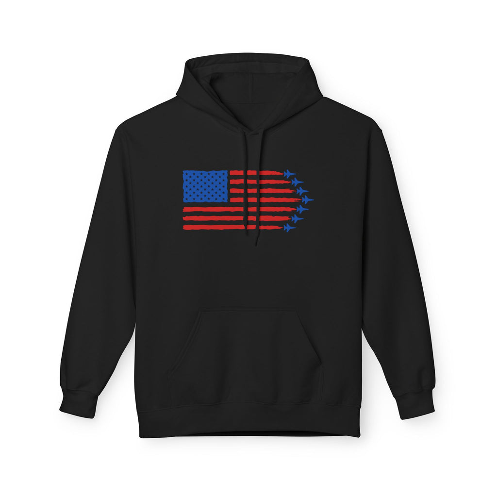 USA Jet Flag Midweight Softstyle Fleece Hoodie