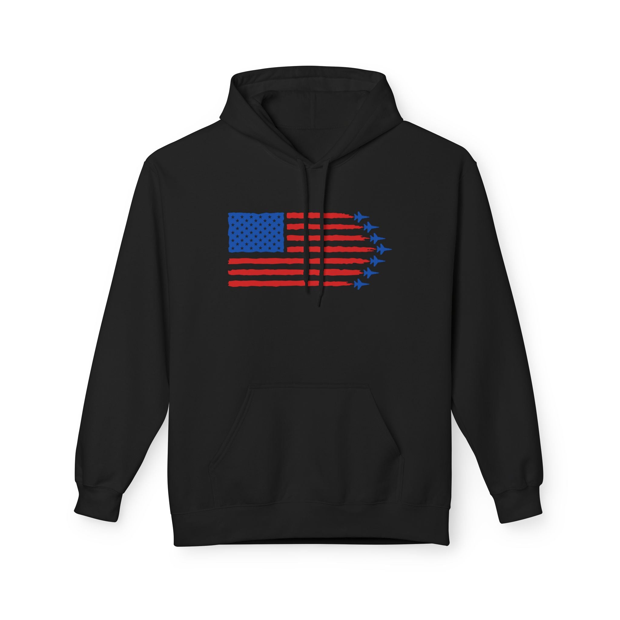 USA Jet Flag Midweight Softstyle Fleece Hoodie