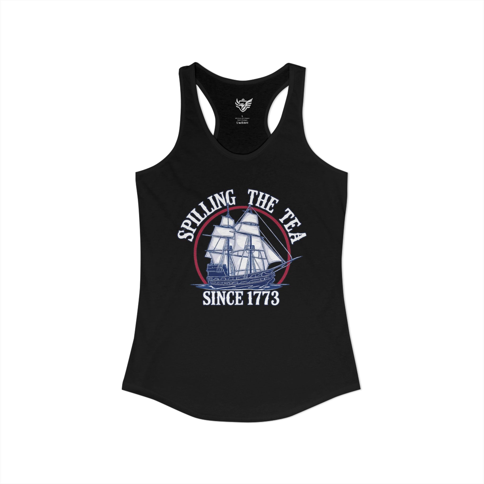 Spilling The Tea Ideal Racerback Tank
