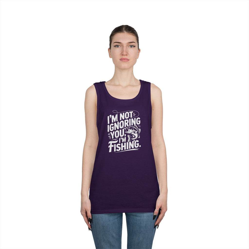 I'm Not Ignoring You Heavy Cotton Tank Top