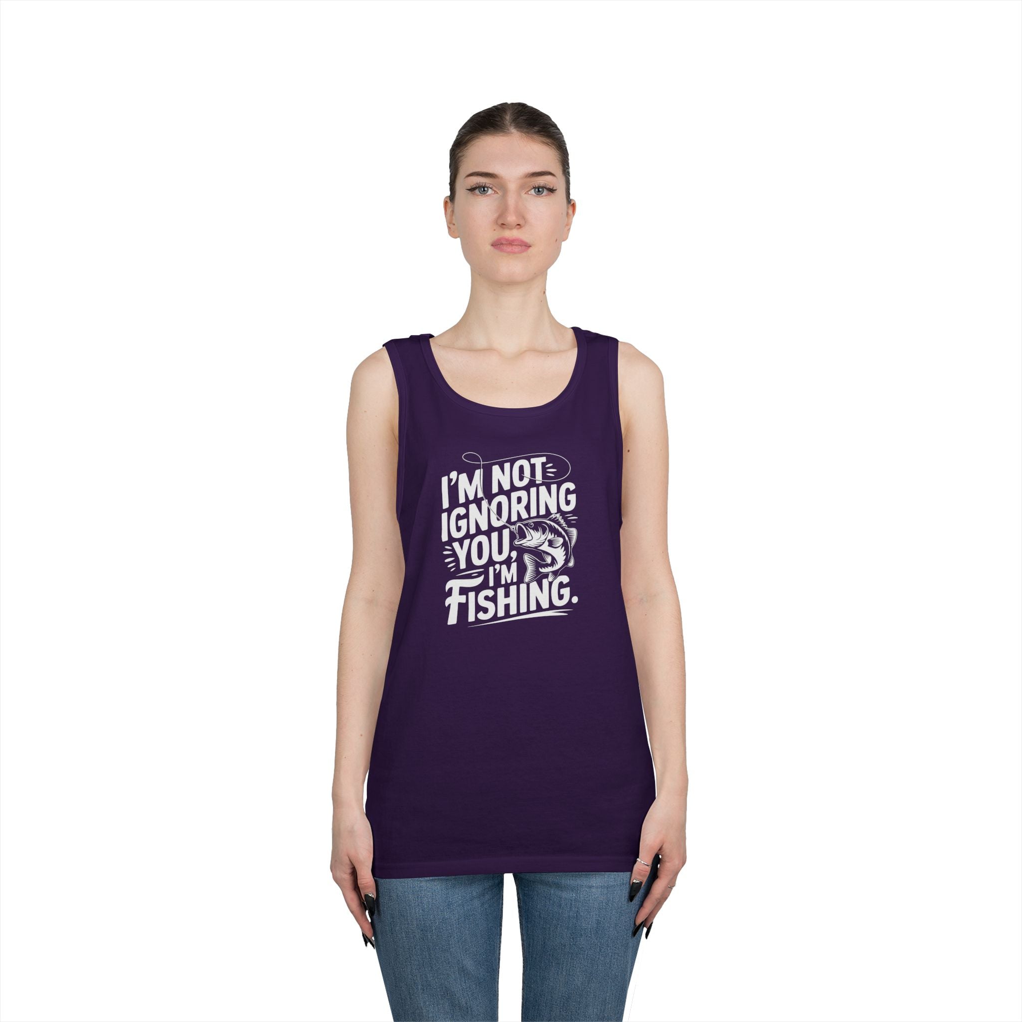 I'm Not Ignoring You Heavy Cotton Tank Top