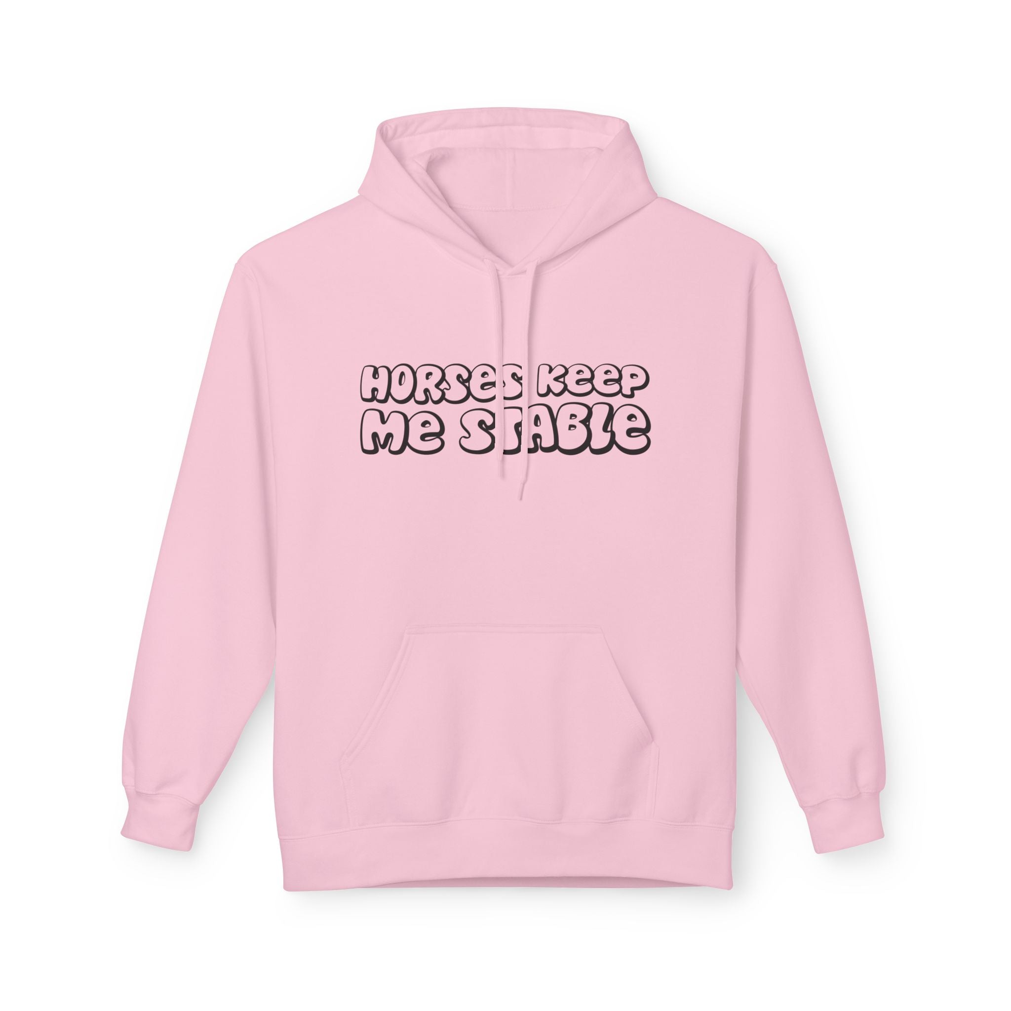 Horses Keep Me Stable Midweight Softstyle Fleece Hoodie