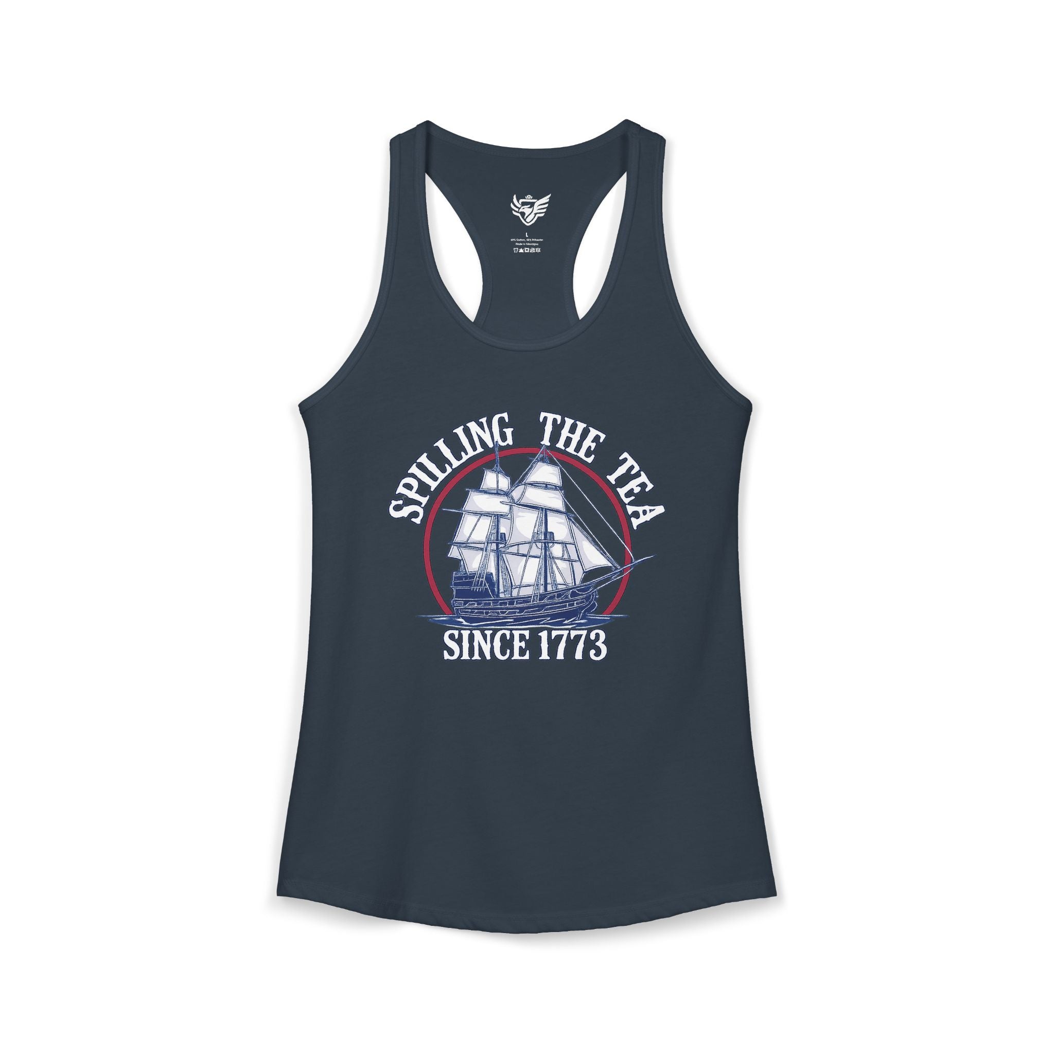 Spilling The Tea Ideal Racerback Tank