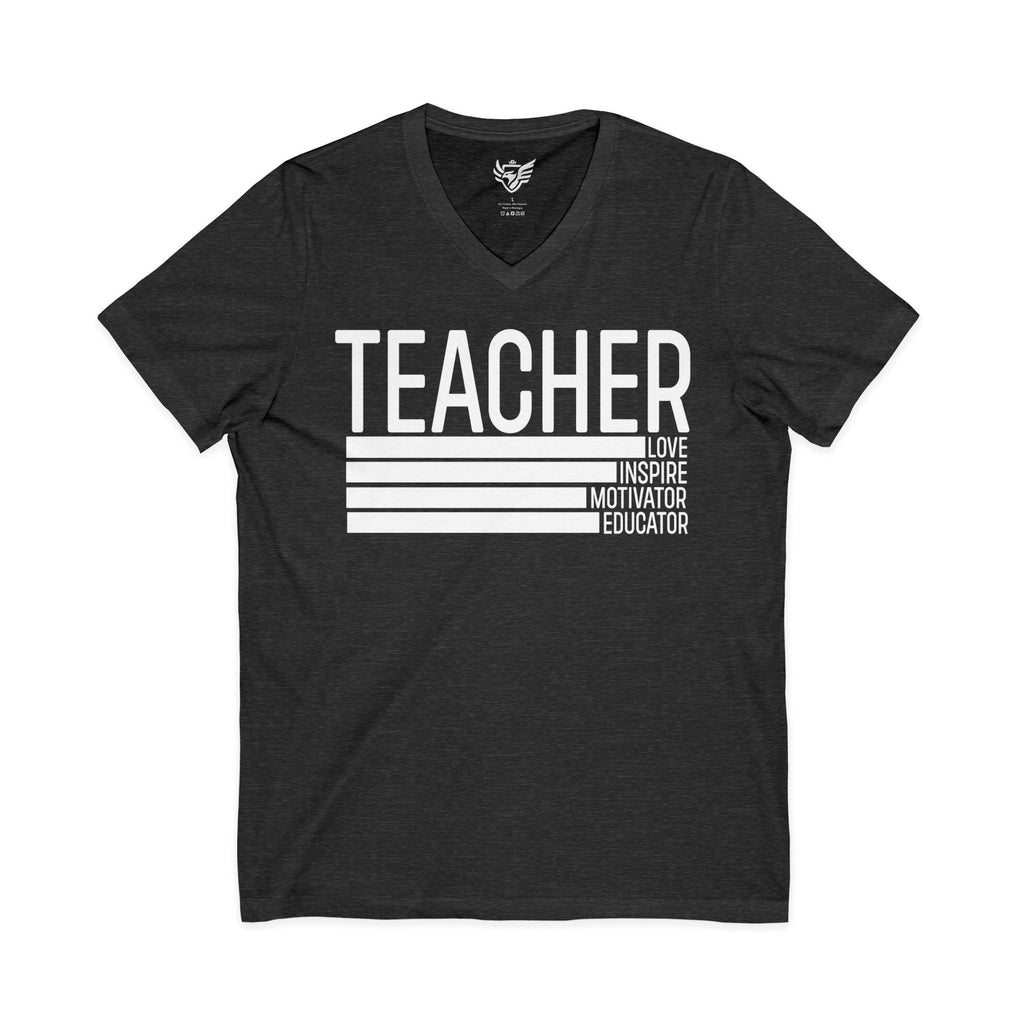 Teacher Jersey Short Sleeve V-Neck Tee