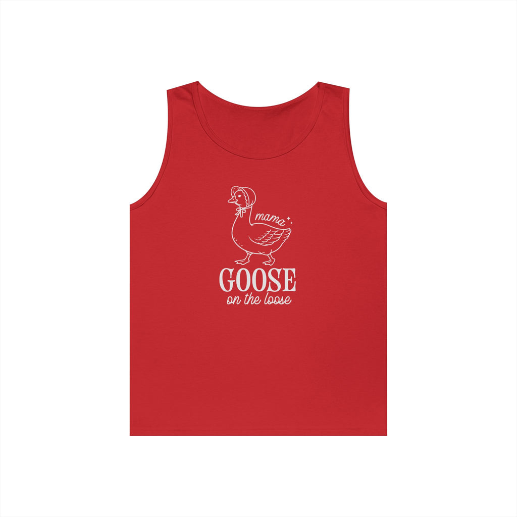 Mama Goose on the Loose Heavy Cotton Tank Top
