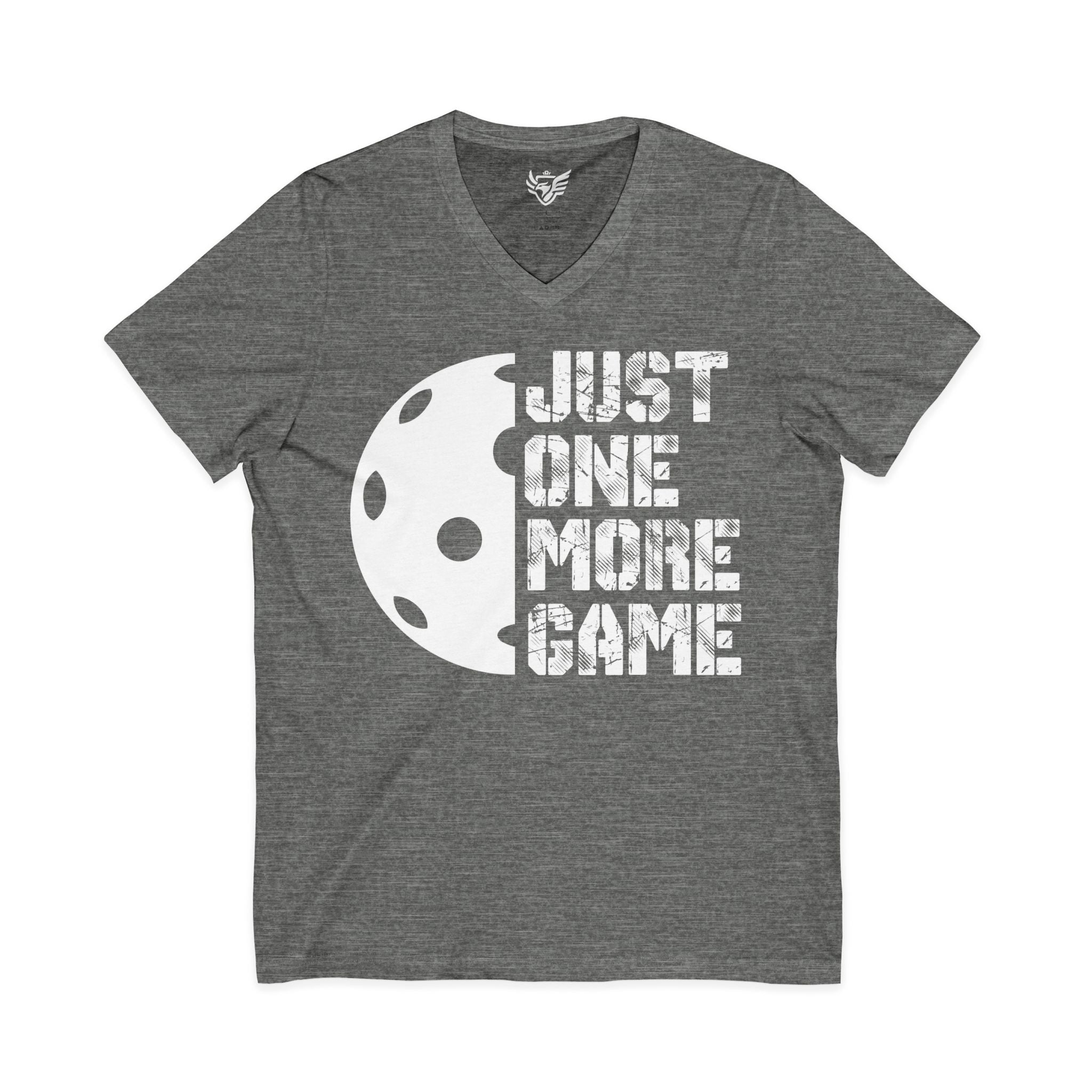 Just One More Game Jersey Short Sleeve V-Neck Tee