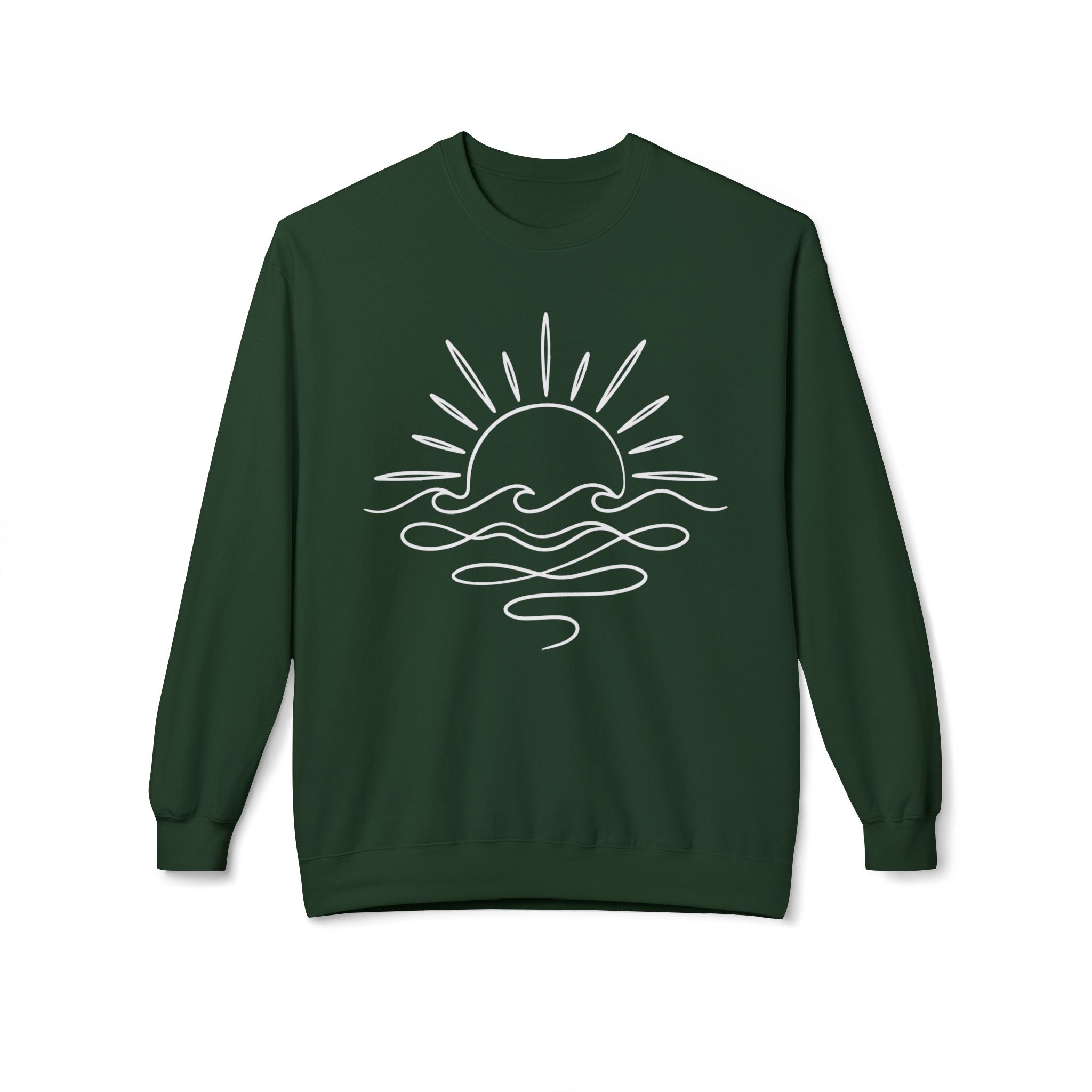 Sunny Sea Midweight Softstyle Fleece Crewneck Sweatshirt