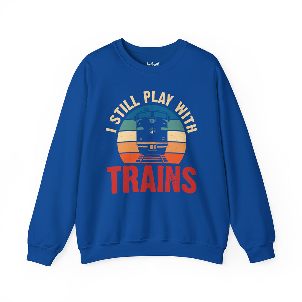 I Still Play With Trains Heavy Blend™ Crewneck Sweatshirt