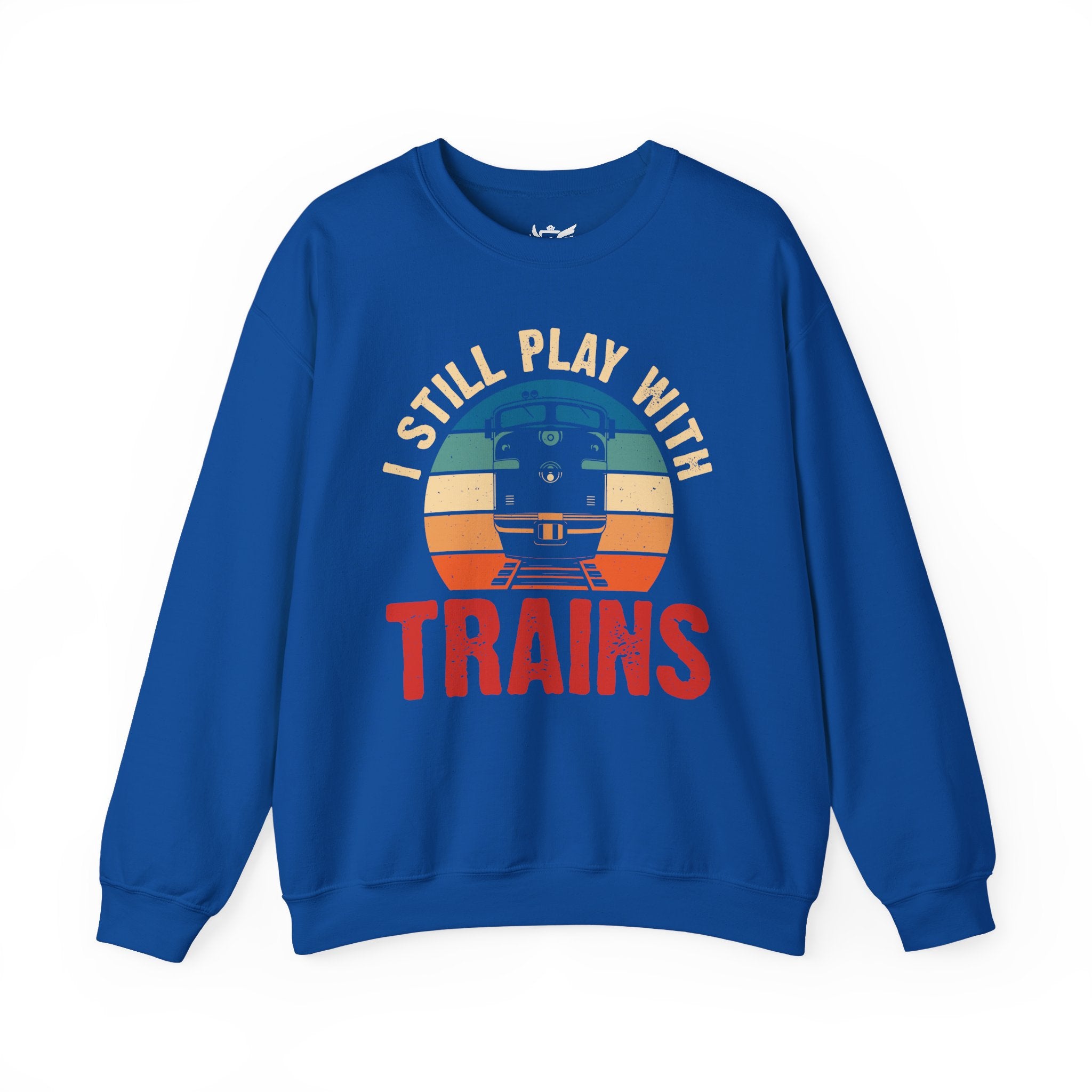 I Still Play With Trains Heavy Blend™ Crewneck Sweatshirt