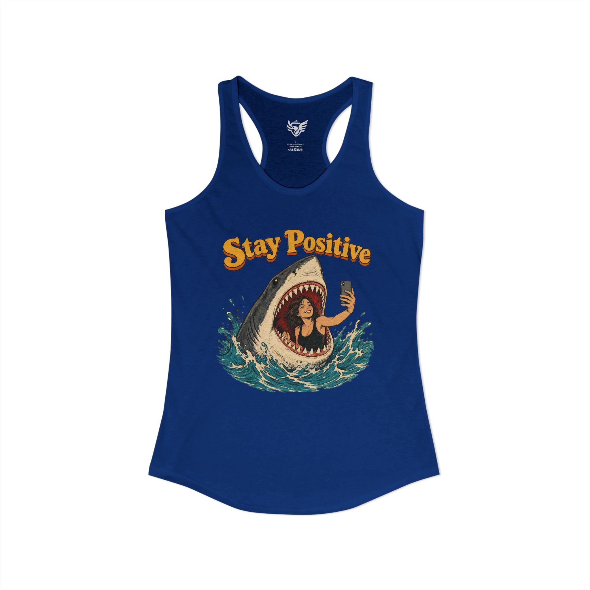 Stay Positive Ideal Racerback Tank