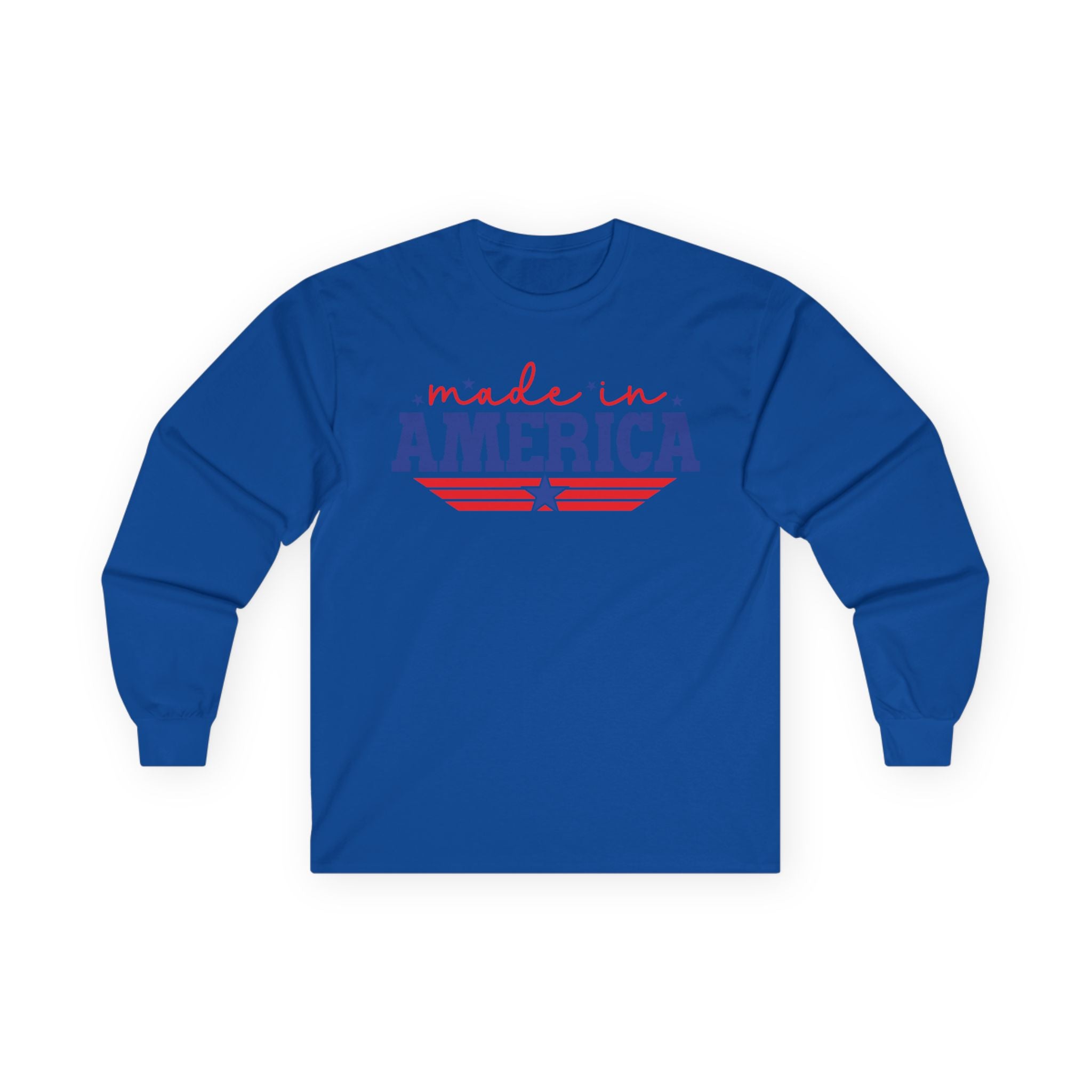 Made In America Cotton Long Sleeve Tee
