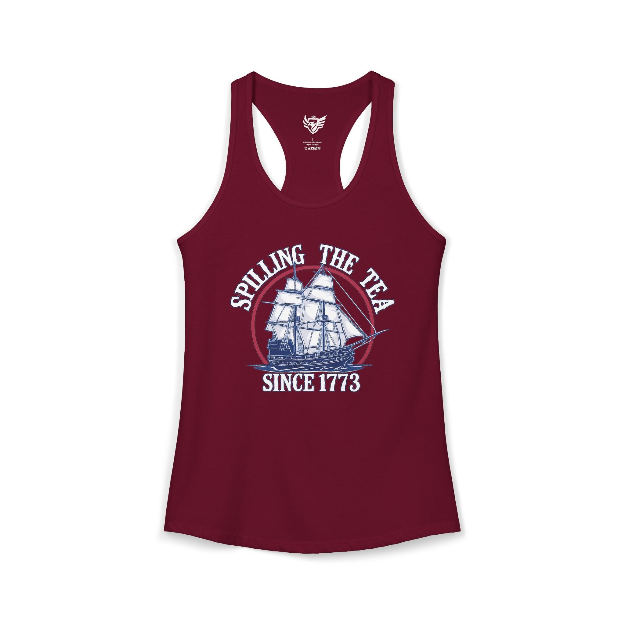 Spilling The Tea Ideal Racerback Tank