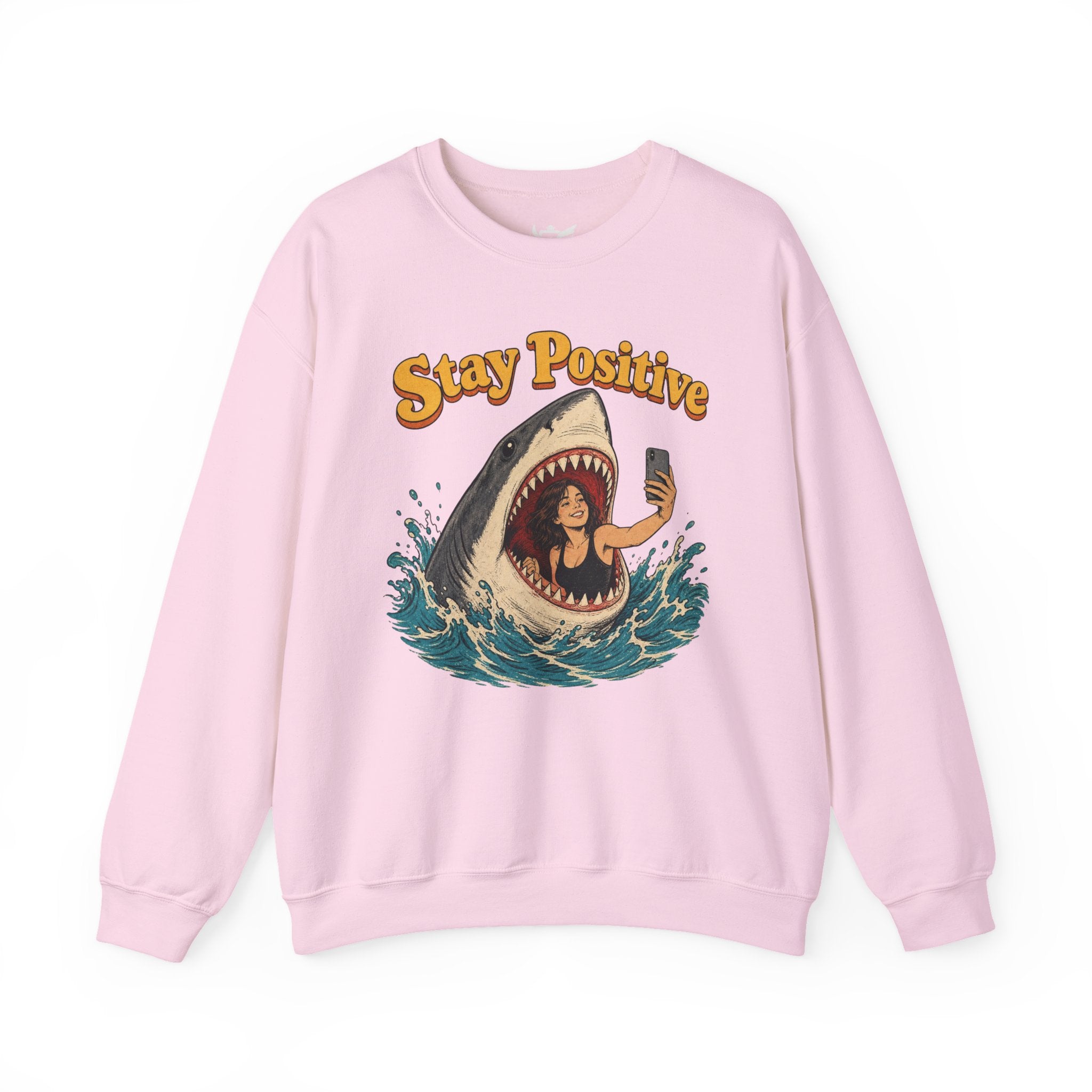 Stay Positive Heavy Blend™ Crewneck Sweatshirt