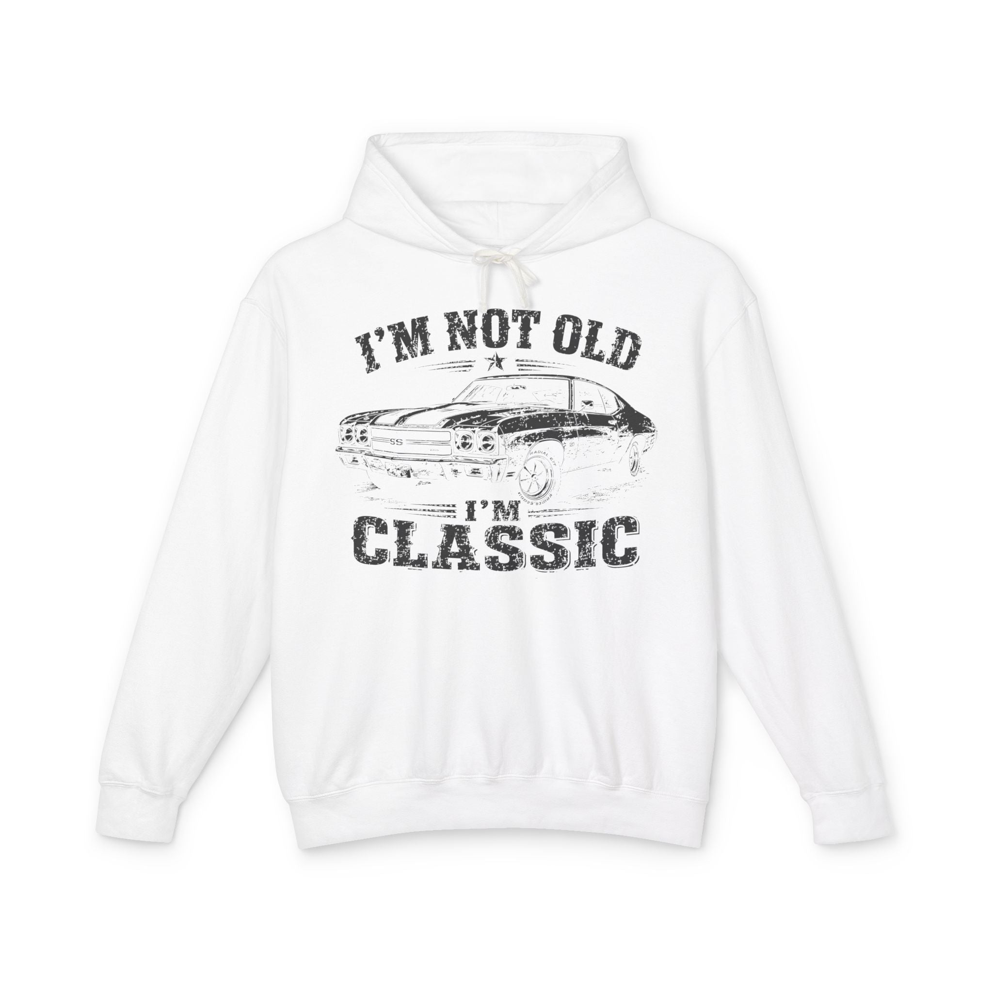 Not Old, Classic Lightweight Hooded Sweatshirt