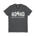 ADHD Highway to... Jersey Short Sleeve V-Neck Tee