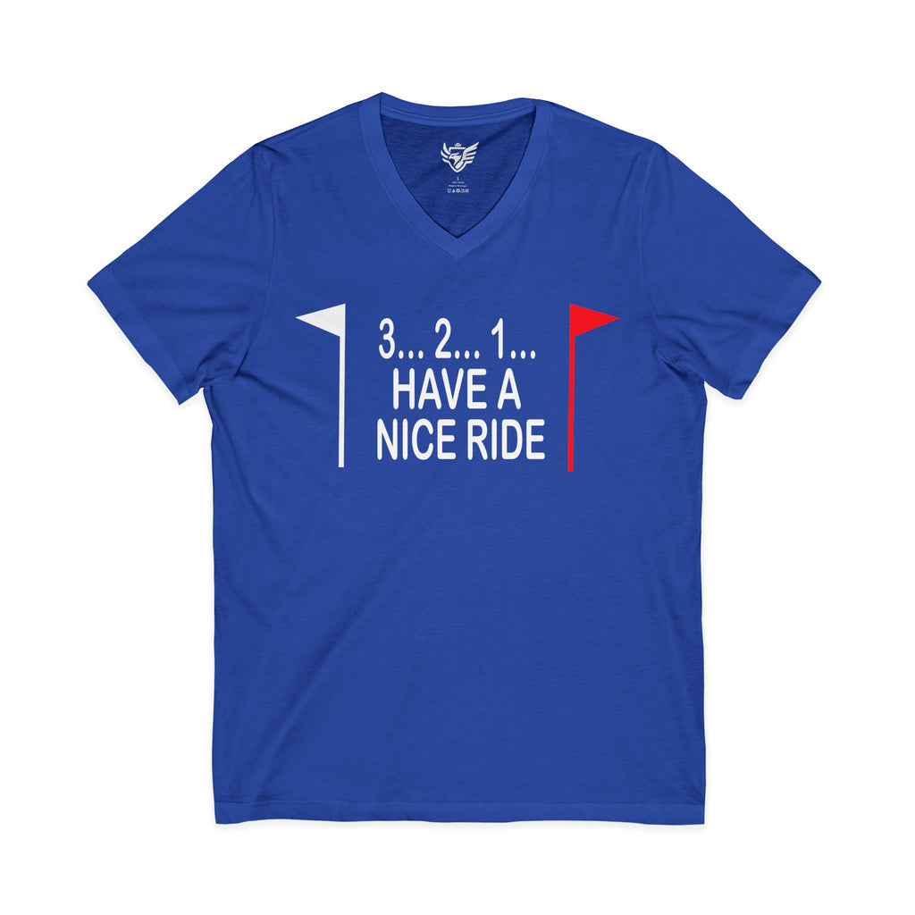 Have a Nice Ride Jersey Short Sleeve V-Neck Tee